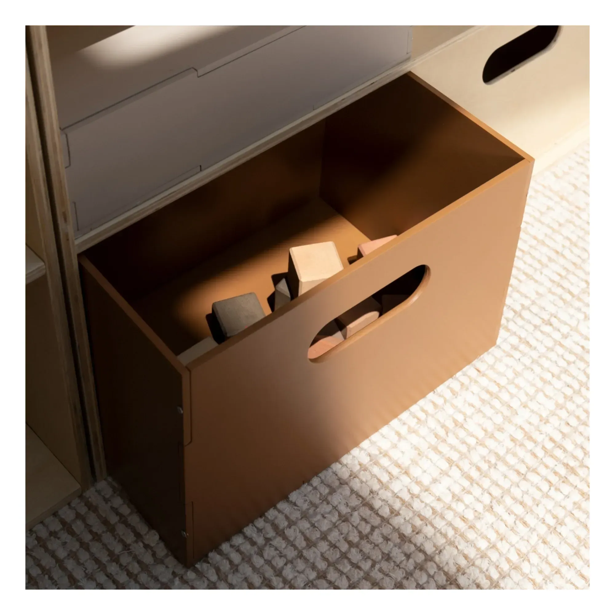 Kiddo Wooden Storage Box - Brown alternate view