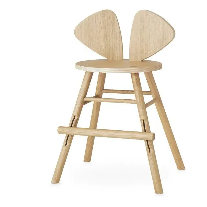 Mouse Junior Chair with Adjustable Footrest - Oak product