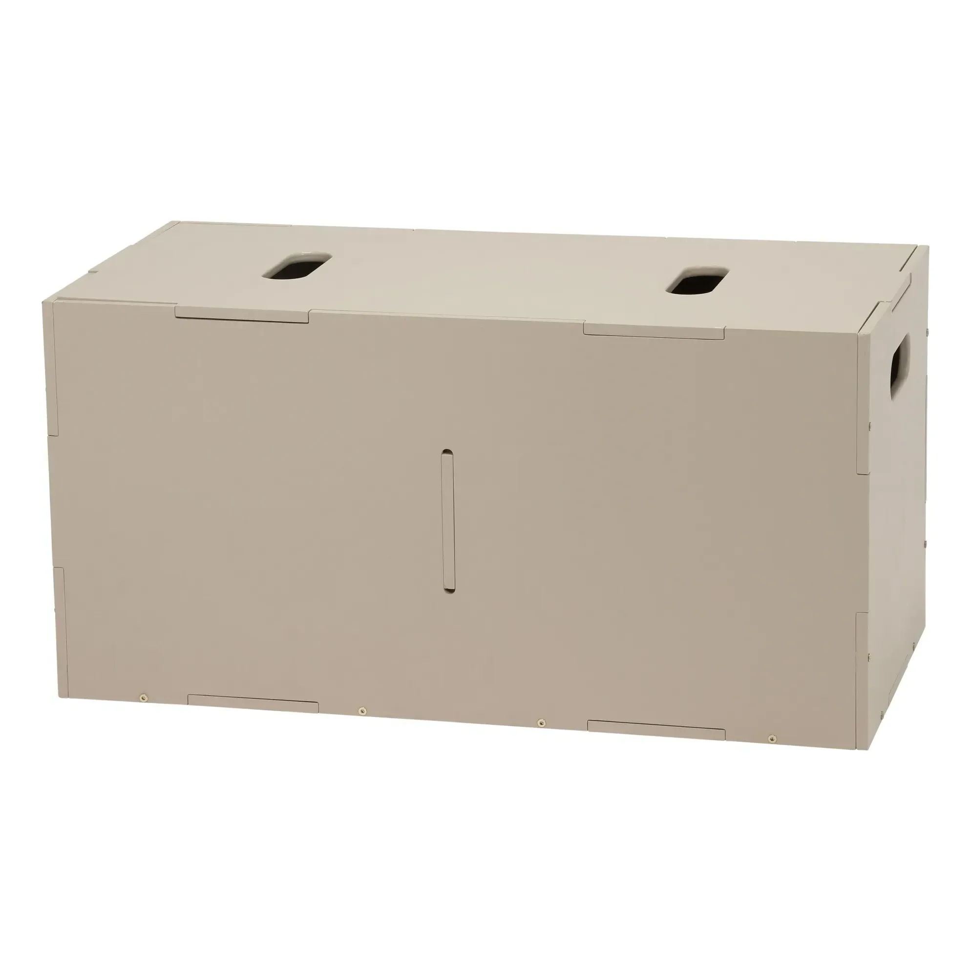 Nofred Cube Long XL Storage Bench - Beige, Birch Veneer product