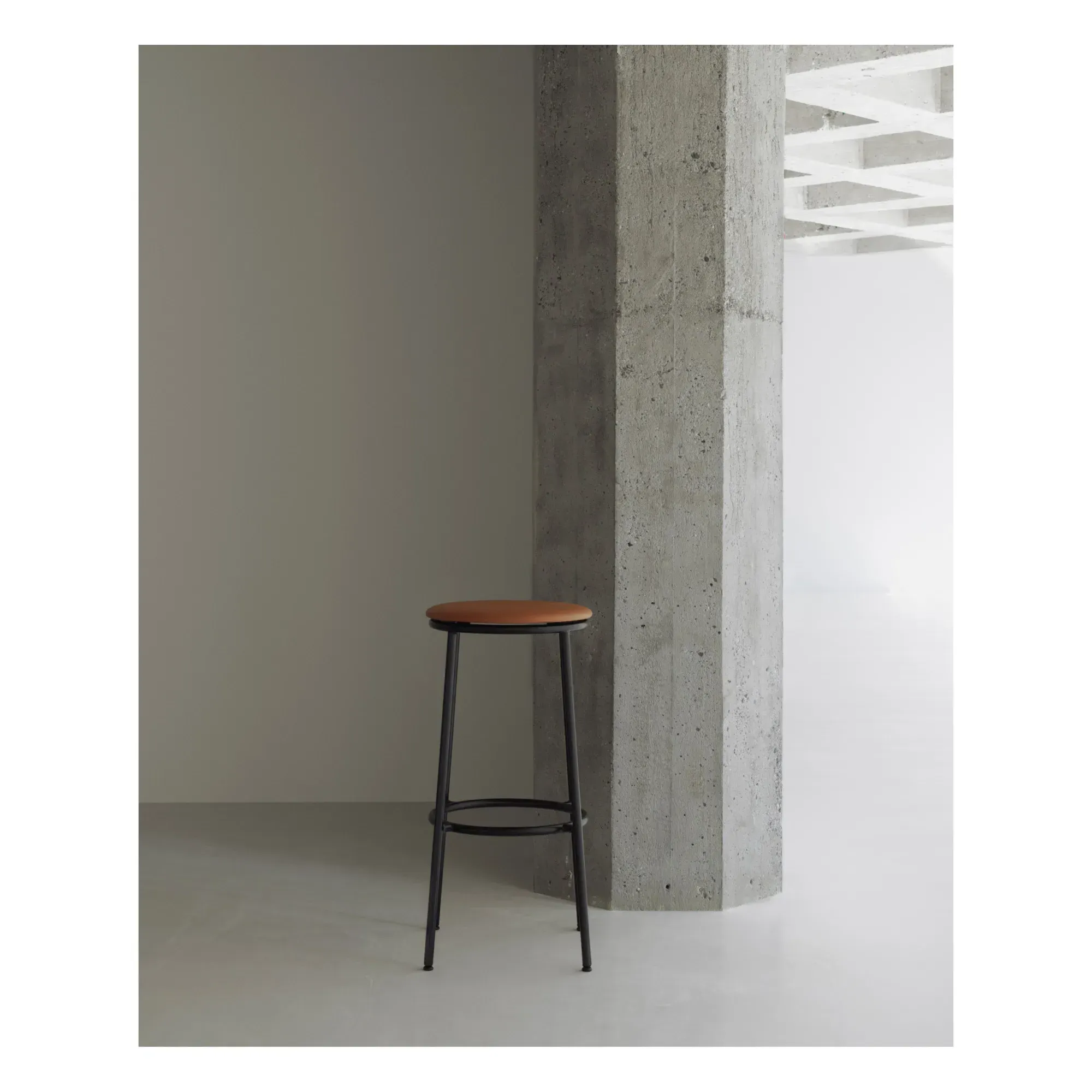 Circa Bar Stool - Brown, Leather alternate view