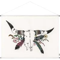 Numero 74 Buffalo Embroidered Poster - Multicoloured, Fabric alternate view