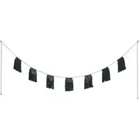 Numero 74 Macramé Garland - Dark Grey, Organic Cotton alternate view