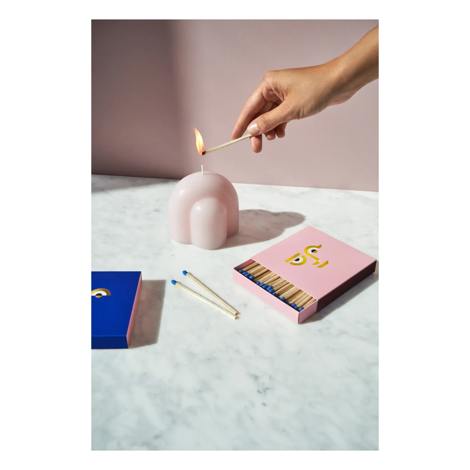 Templo Candle - Pink, Wax alternate view