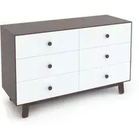 Merlin 6 Drawer Dresser - White, Walnut alternate view