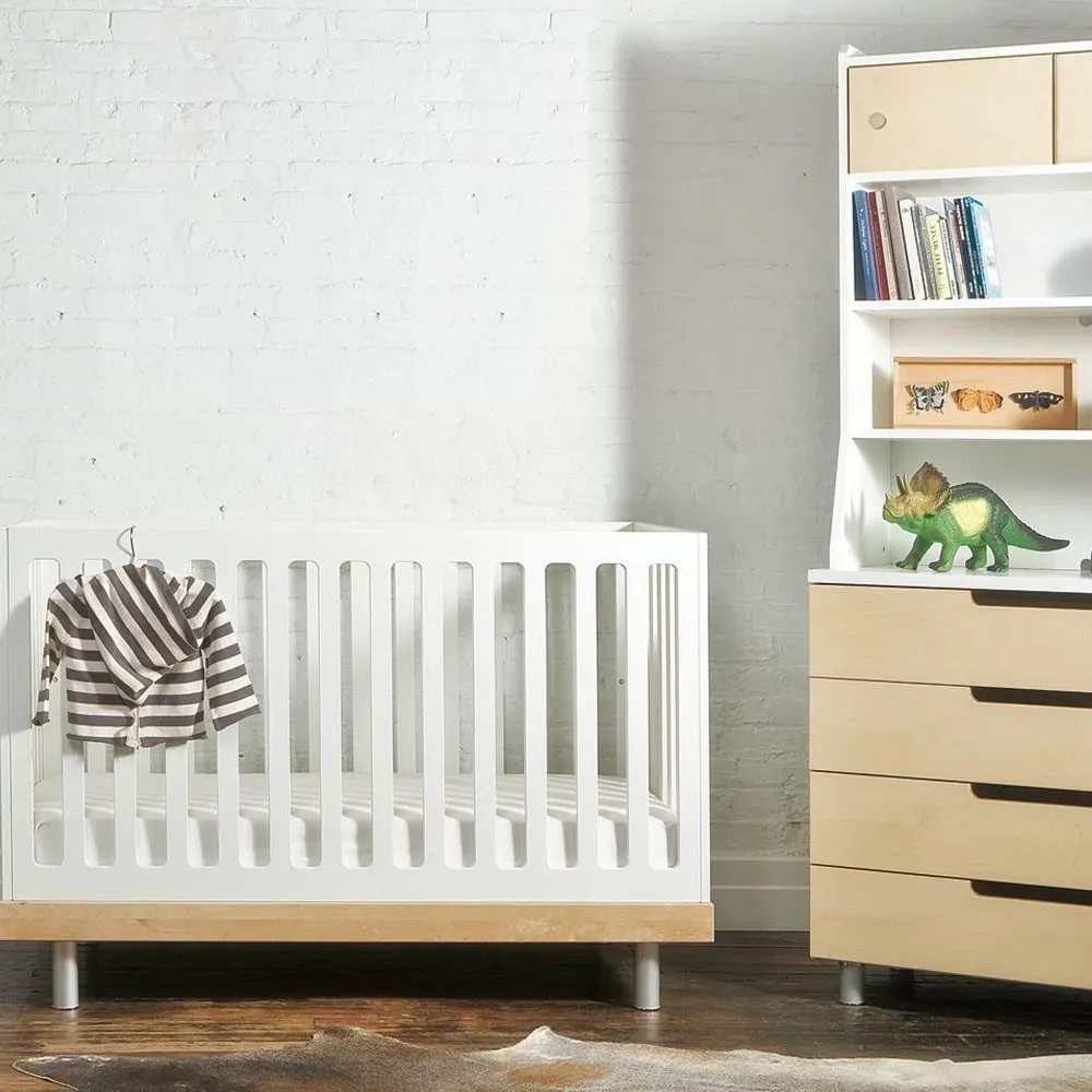 Oeuf NYC Classic Crib Conversion Kit - White, Birch Wood alternate view