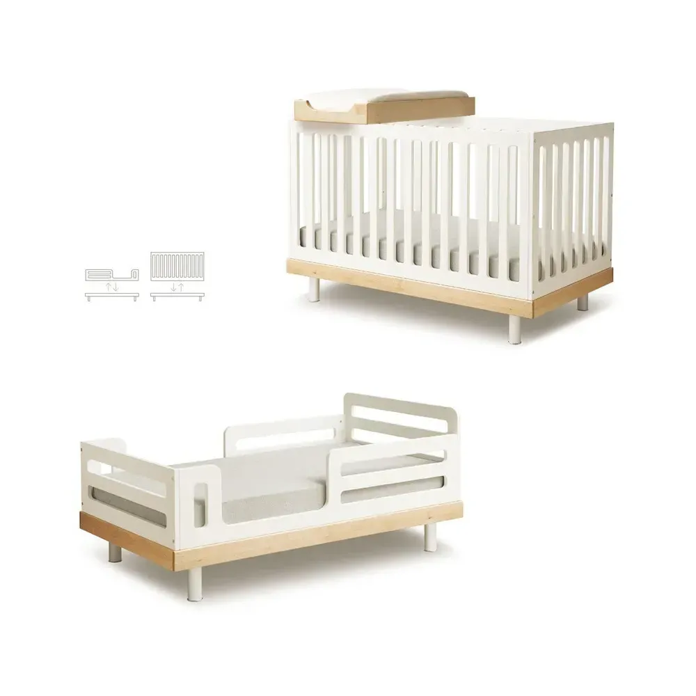 Oeuf NYC Classic Crib Conversion Kit - White, Birch Wood product