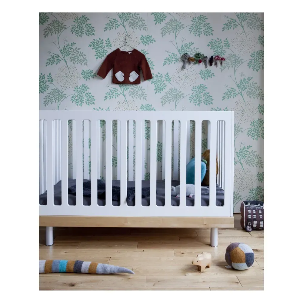 Oeuf NYC Convertible Cot Bed with Adjustable Base - Natural, Birch Wood alternate view