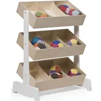 Storage Unit with Removable Separators - Natural, Birch Plywood alternate view