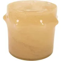Amina Small Glass Vase - Cream, Travertine alternate view