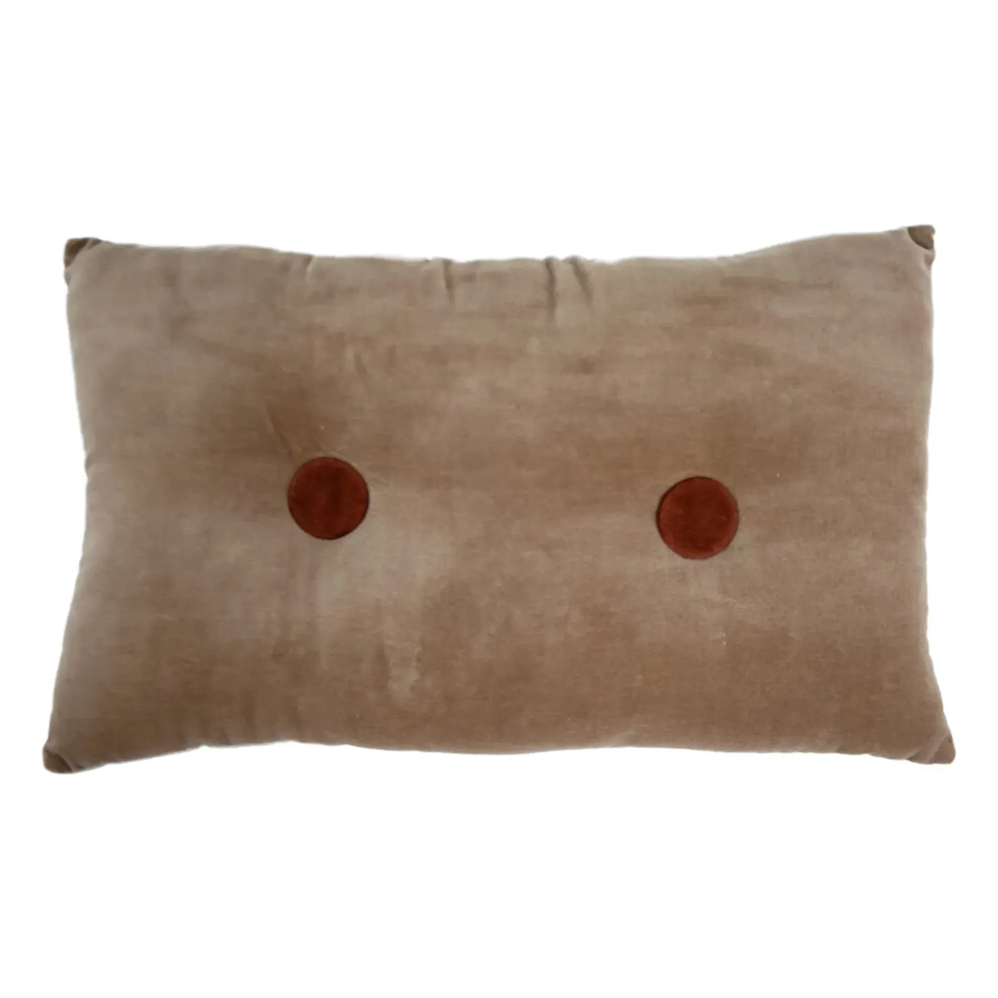 Elora Velvet Cushion - Beige, Cotton product