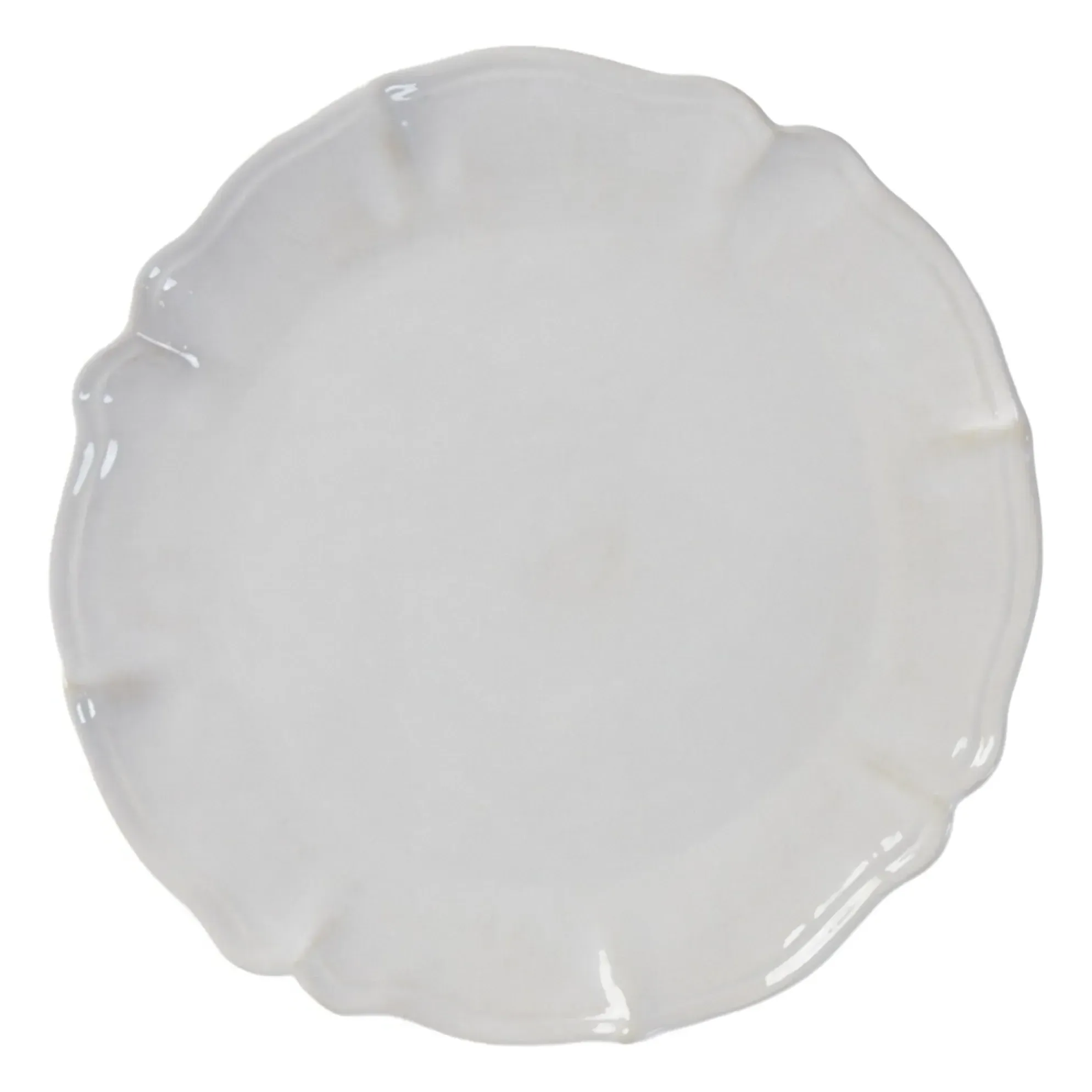 Judith Round Dinner Plates Set of 4 - White, Porcelain product
