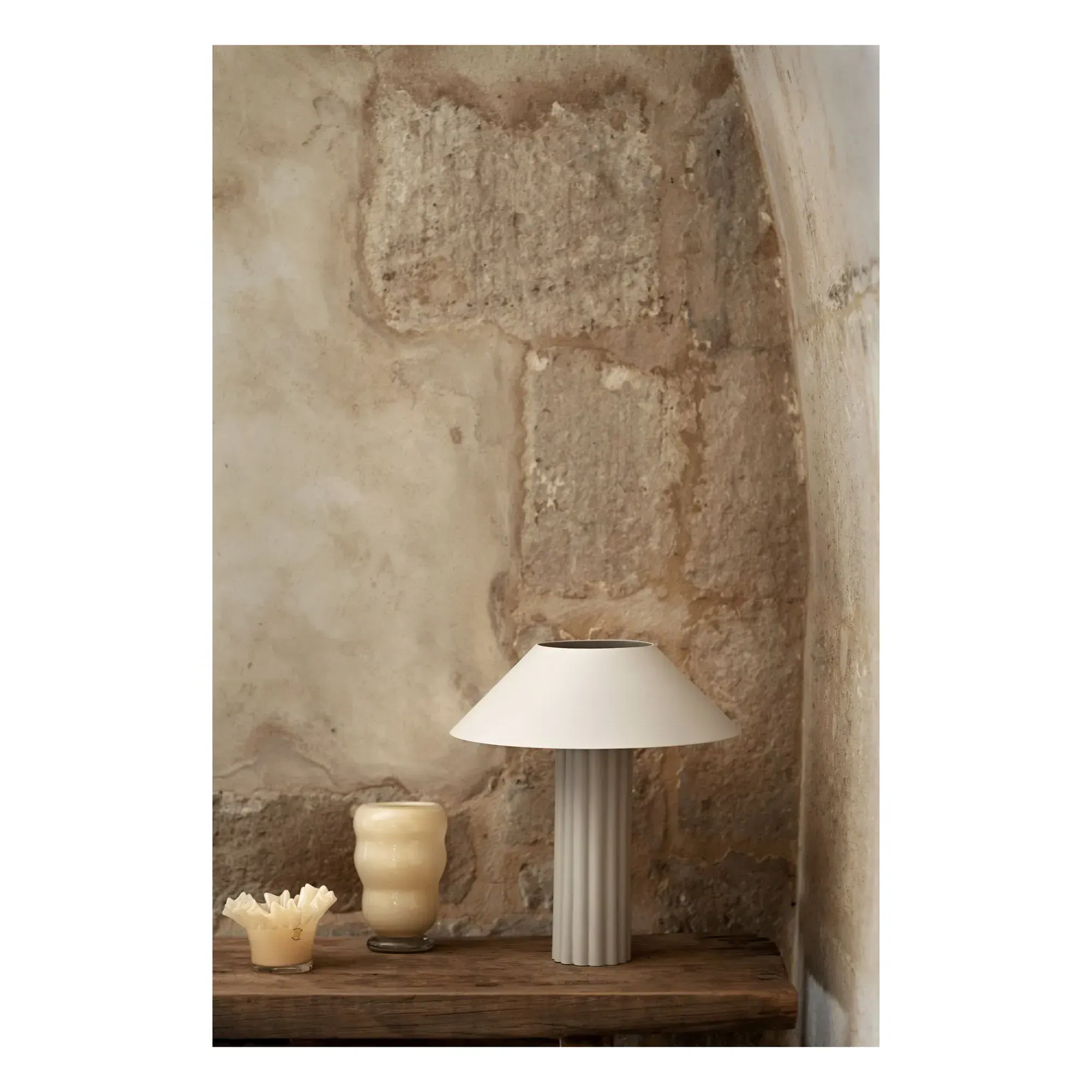 Lizette Table Lamp - Cream, Metal alternate view