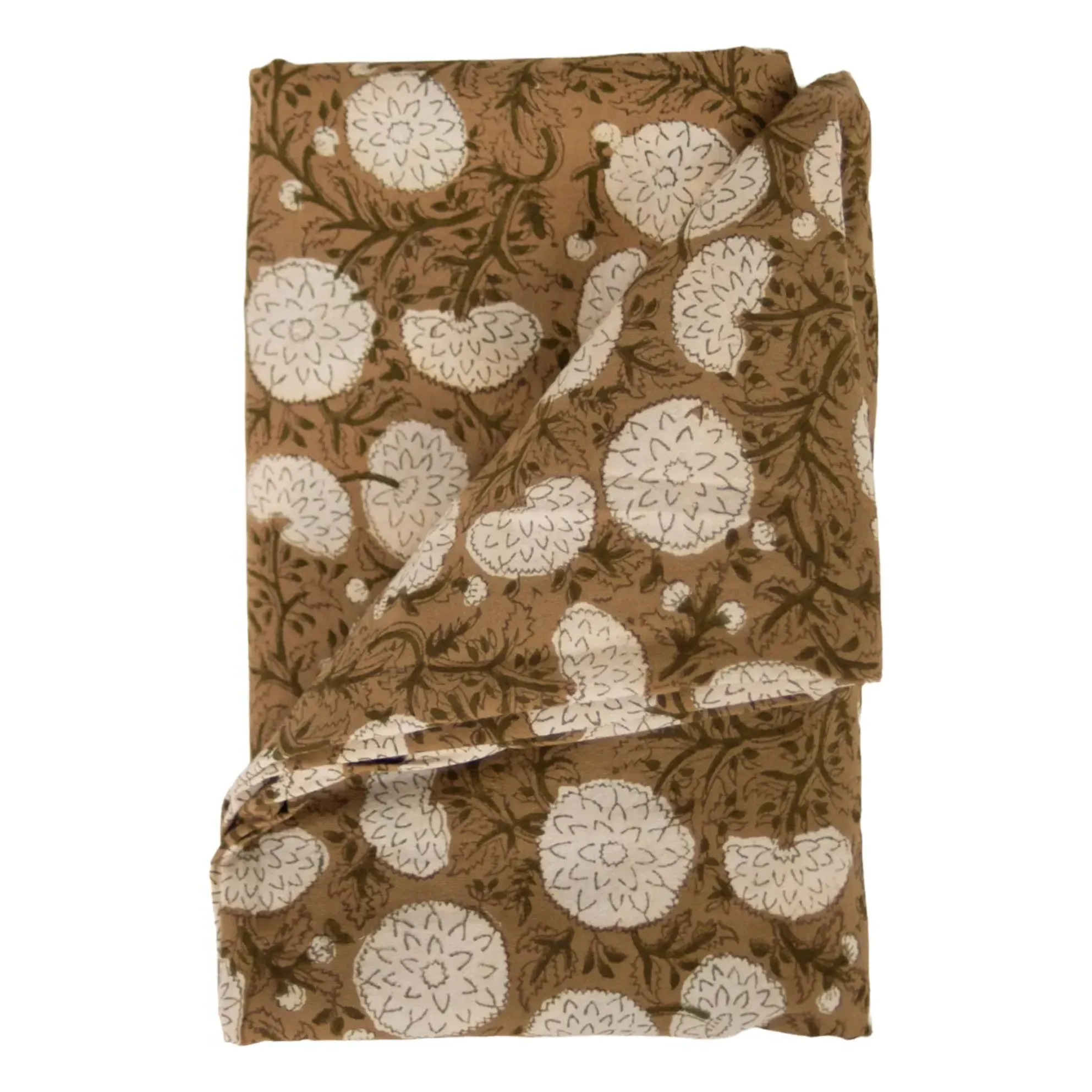 Mirabelle Floral Printed Tablecloth - Beige, Cotton product
