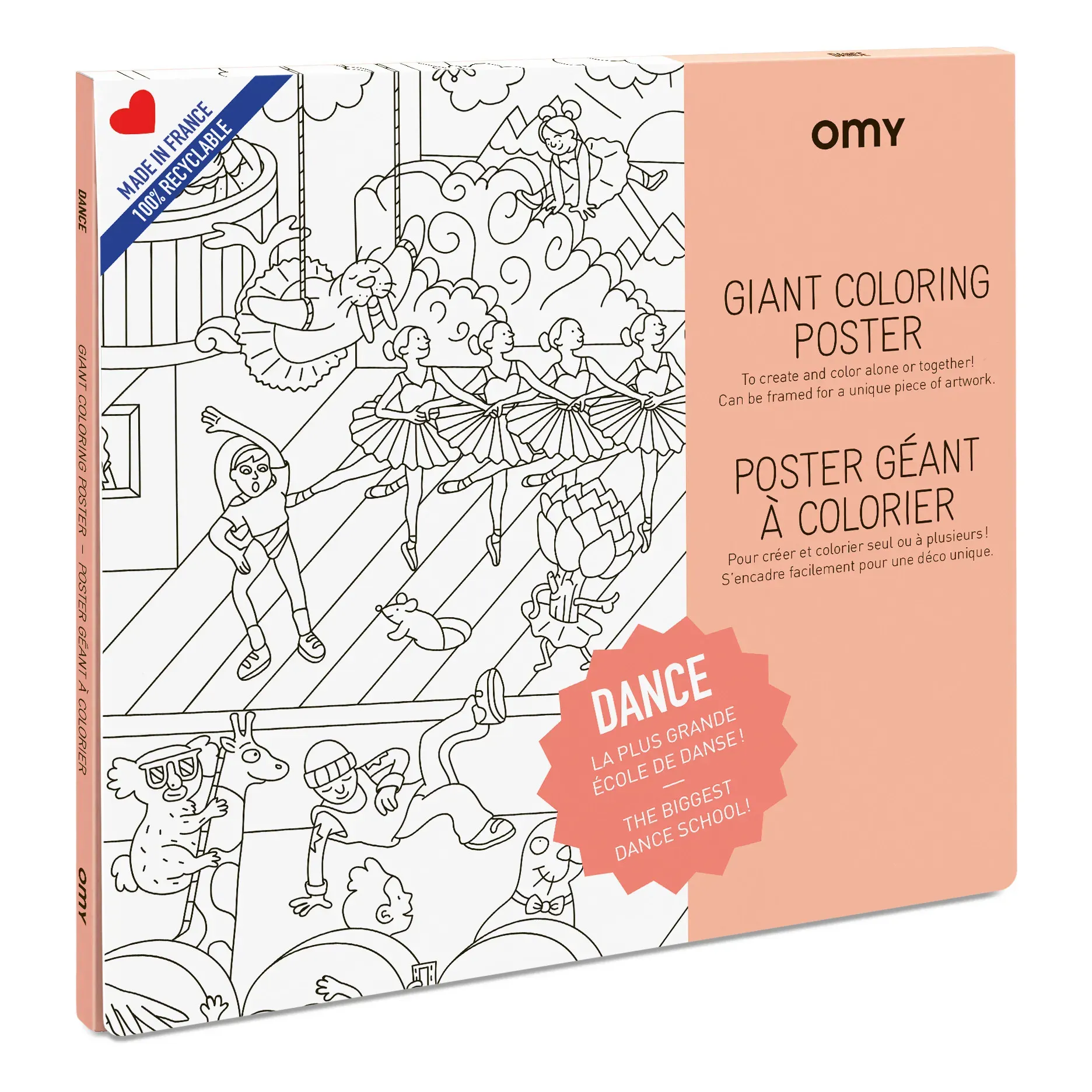 Omy Dance Giant Poster - White, Paper product
