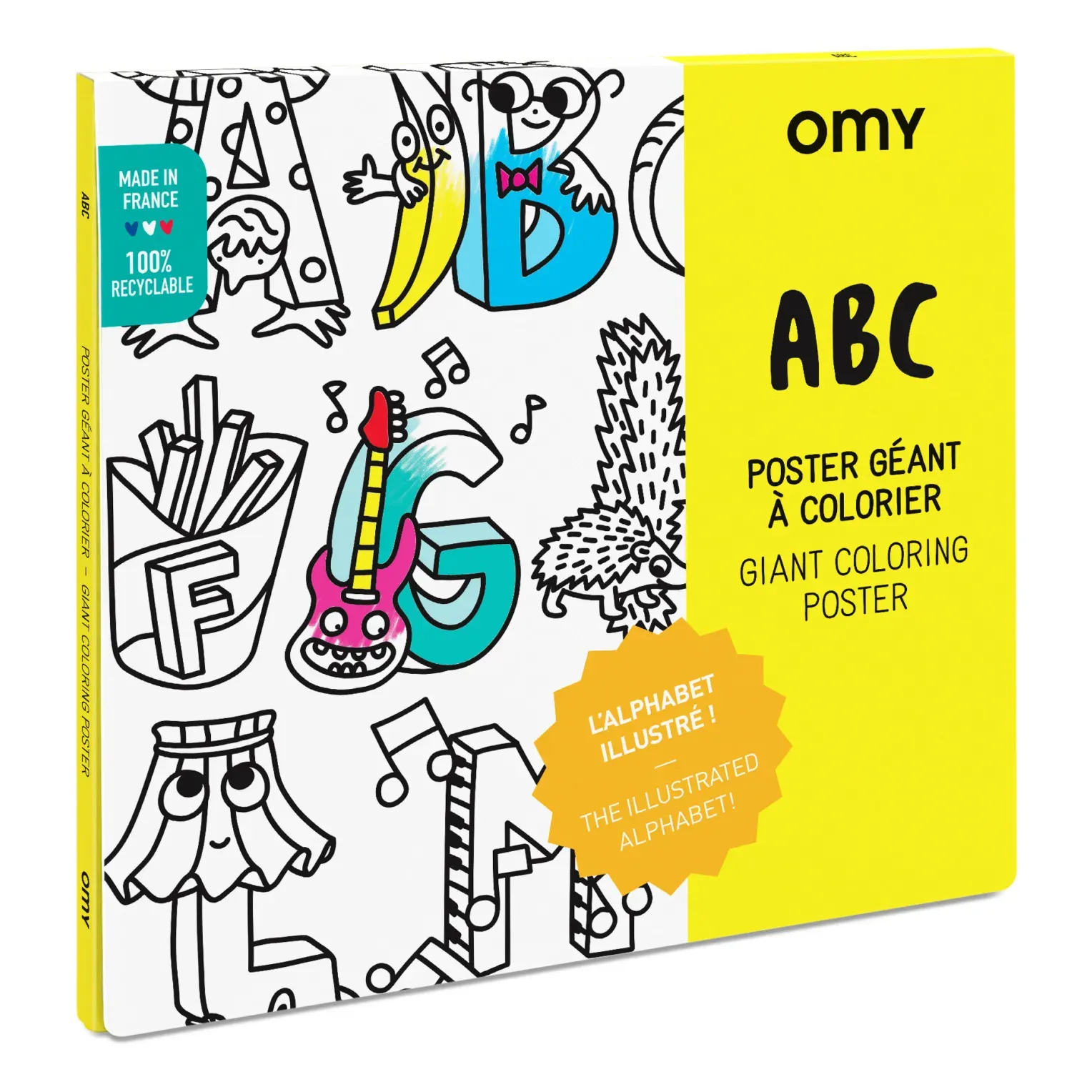 Omy Giant ABC Colouring Poster - Multicoloured product