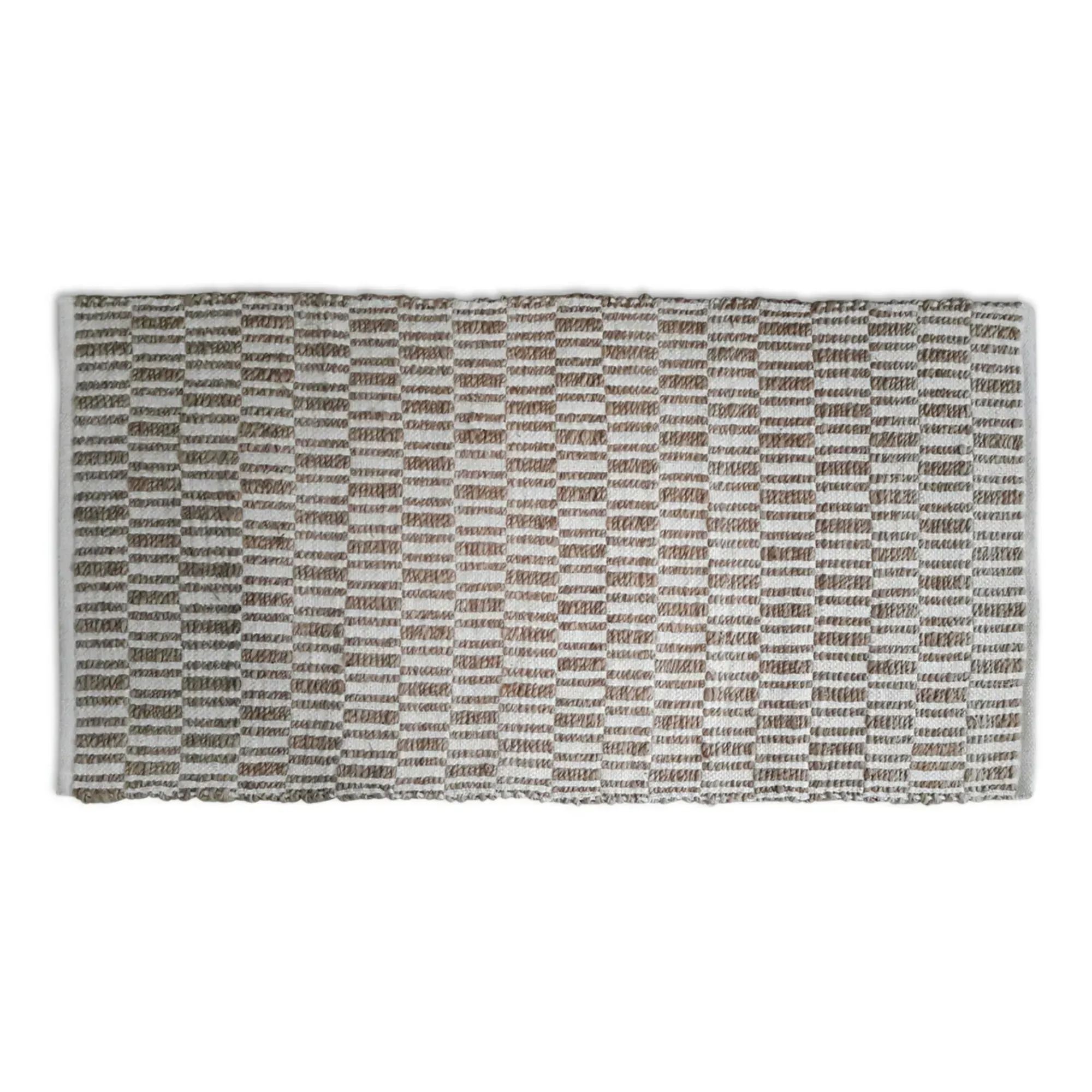Jute Rug - Beige, Hessian-Cotton Blend alternate view