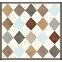 Aya Padded Wall Decoration - Brown, Organic Cotton alternate view