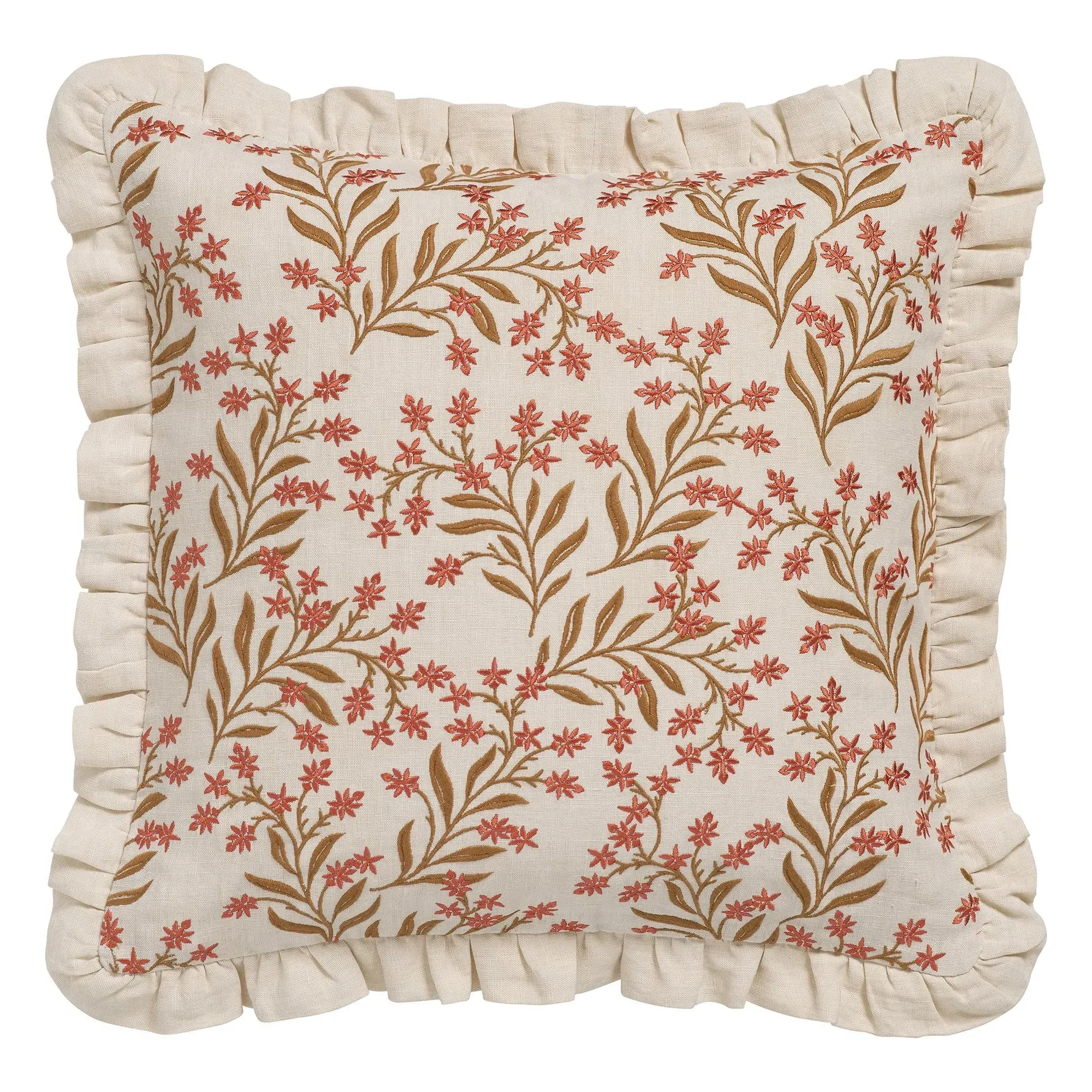 Audrey Cushion Cover - Coral, Linen product