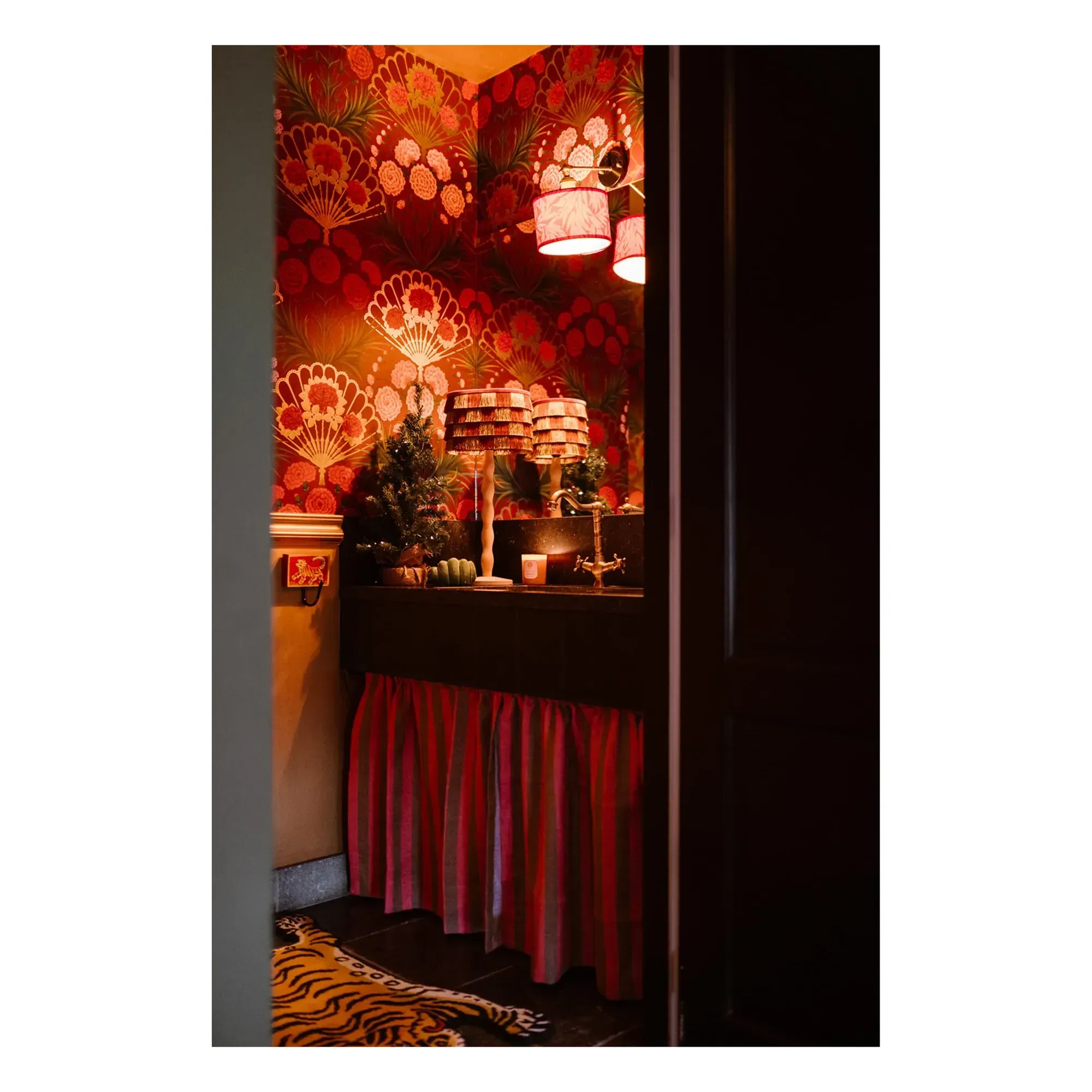 Giselle Lampshade - Olive, Organic Cotton alternate view