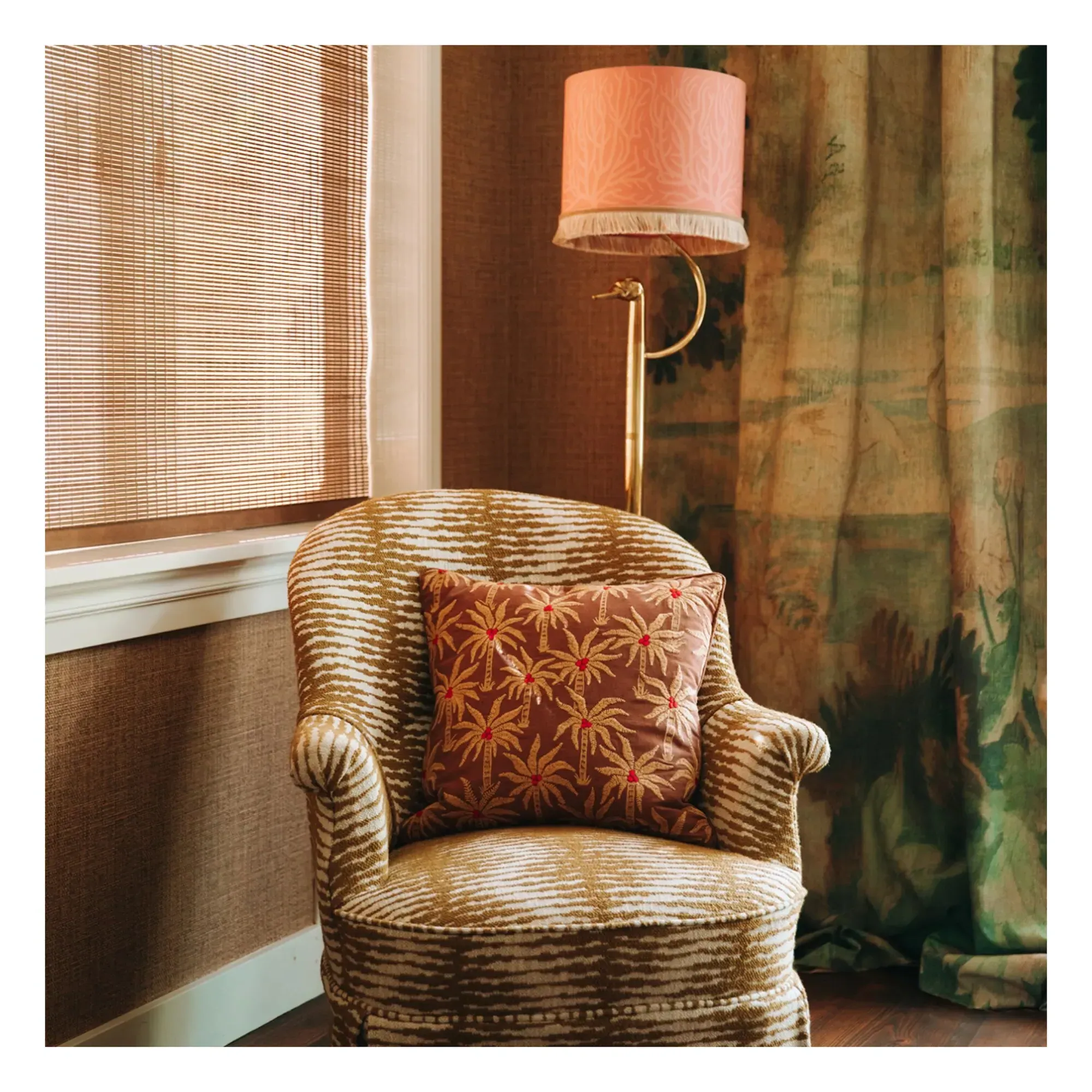 Laura Cushion Cover - Cannelle, Organic Cotton alternate view