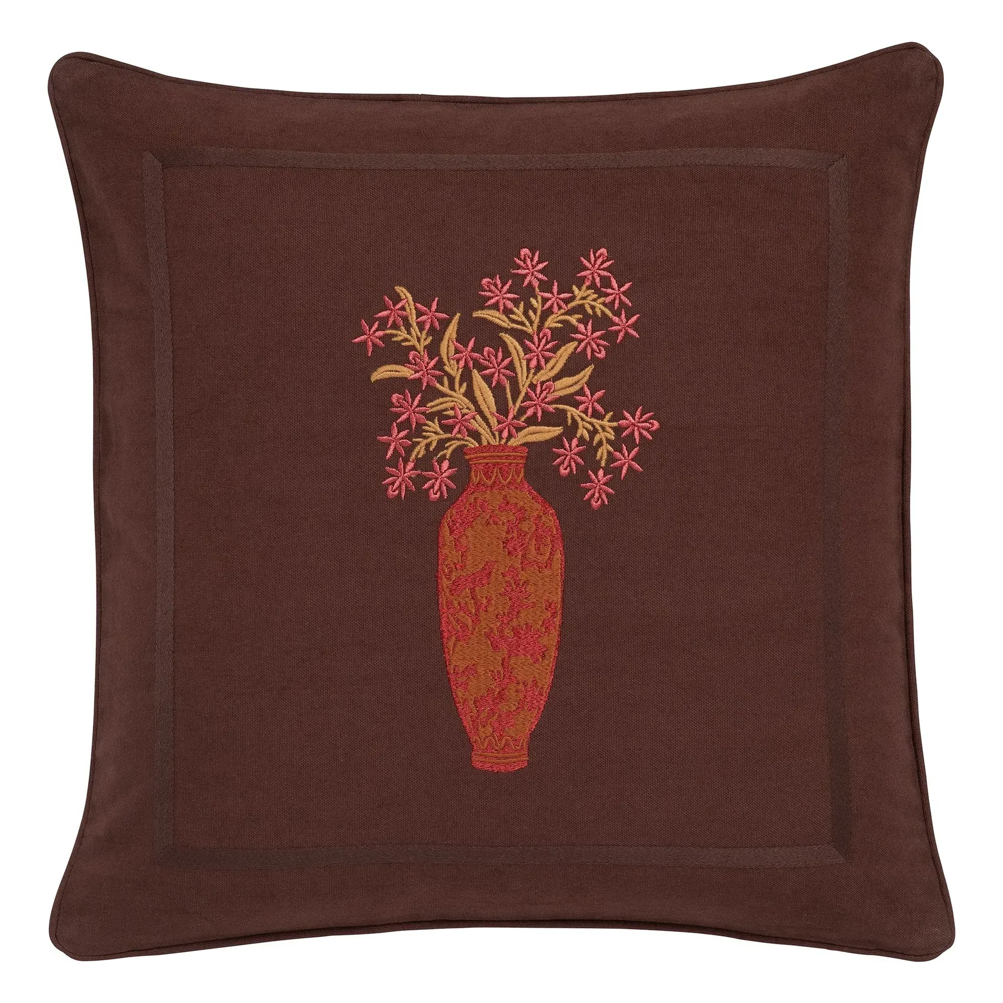 Rumi Cushion Cover - Chocolate, Organic Cotton product