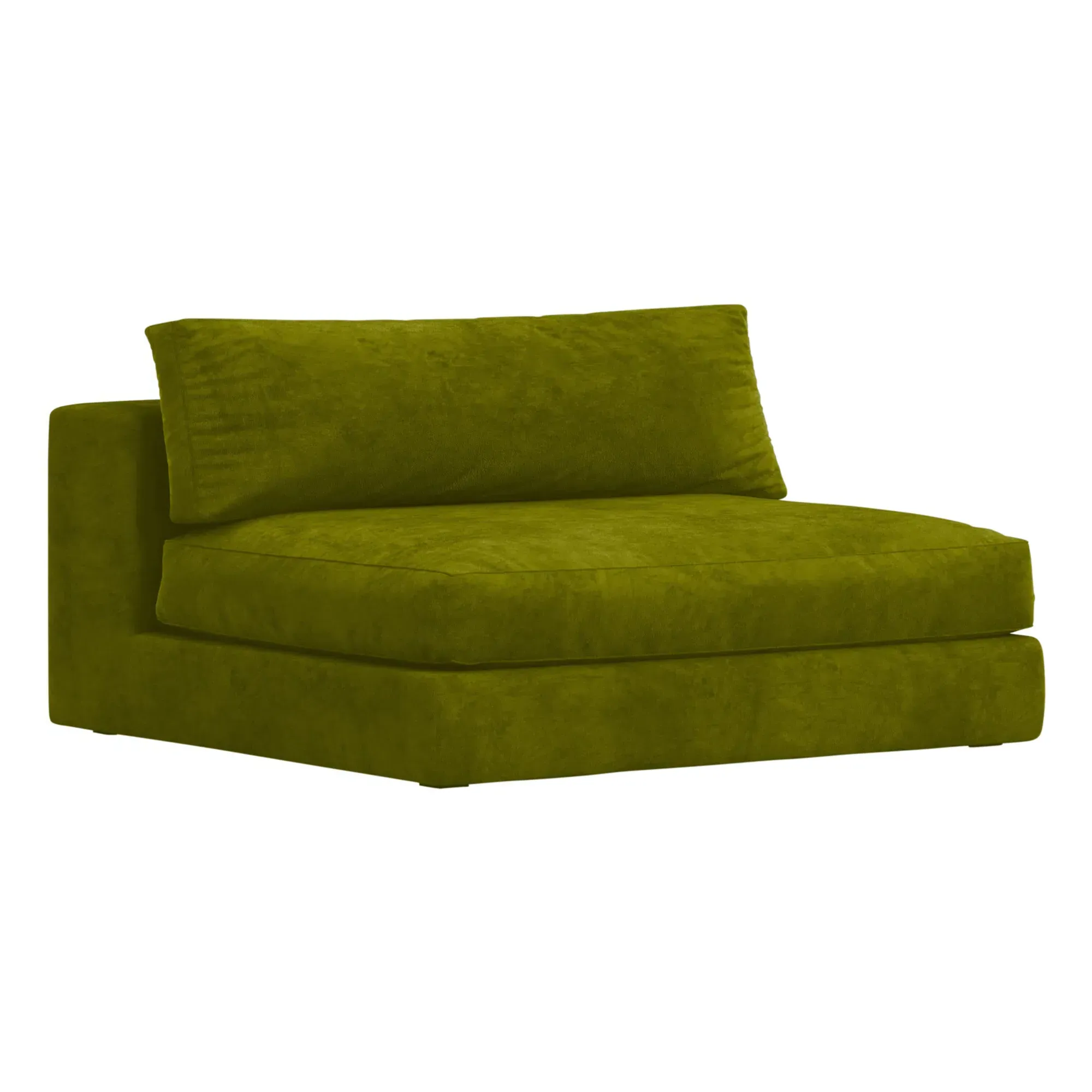 Bellechasse 2-Seater Fireside Chair - Moss Green, Raw Velvet product