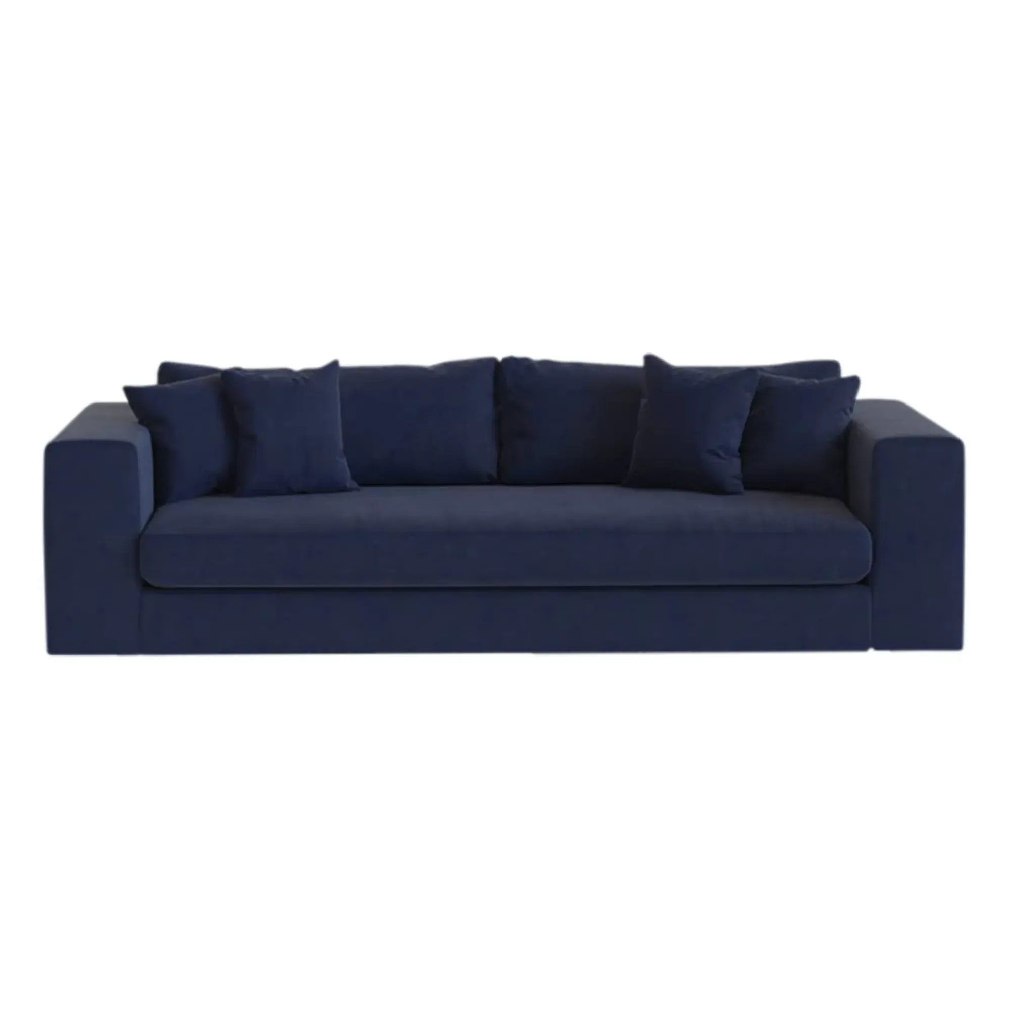 Bellechasse 3-Seater Sofa - Navy Blue, Raw Velvet alternate view