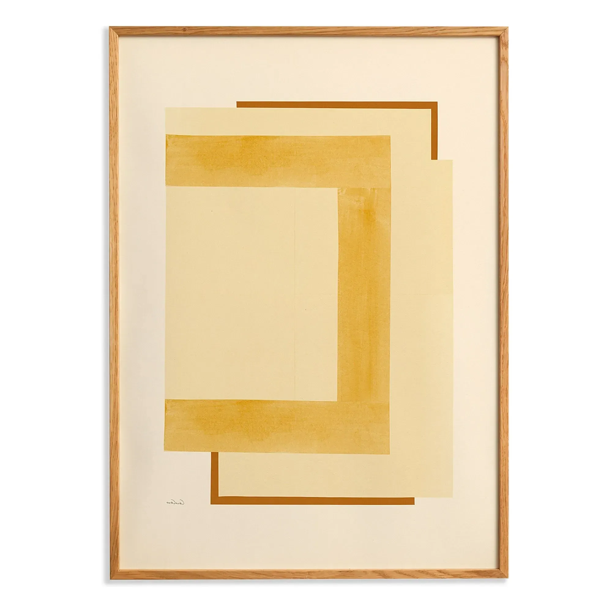 Connectedness 02 Karolina Székely Art Print - Yellow product