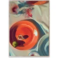 Fine Dining by Misfitting Things Art Print - Orange alternate view