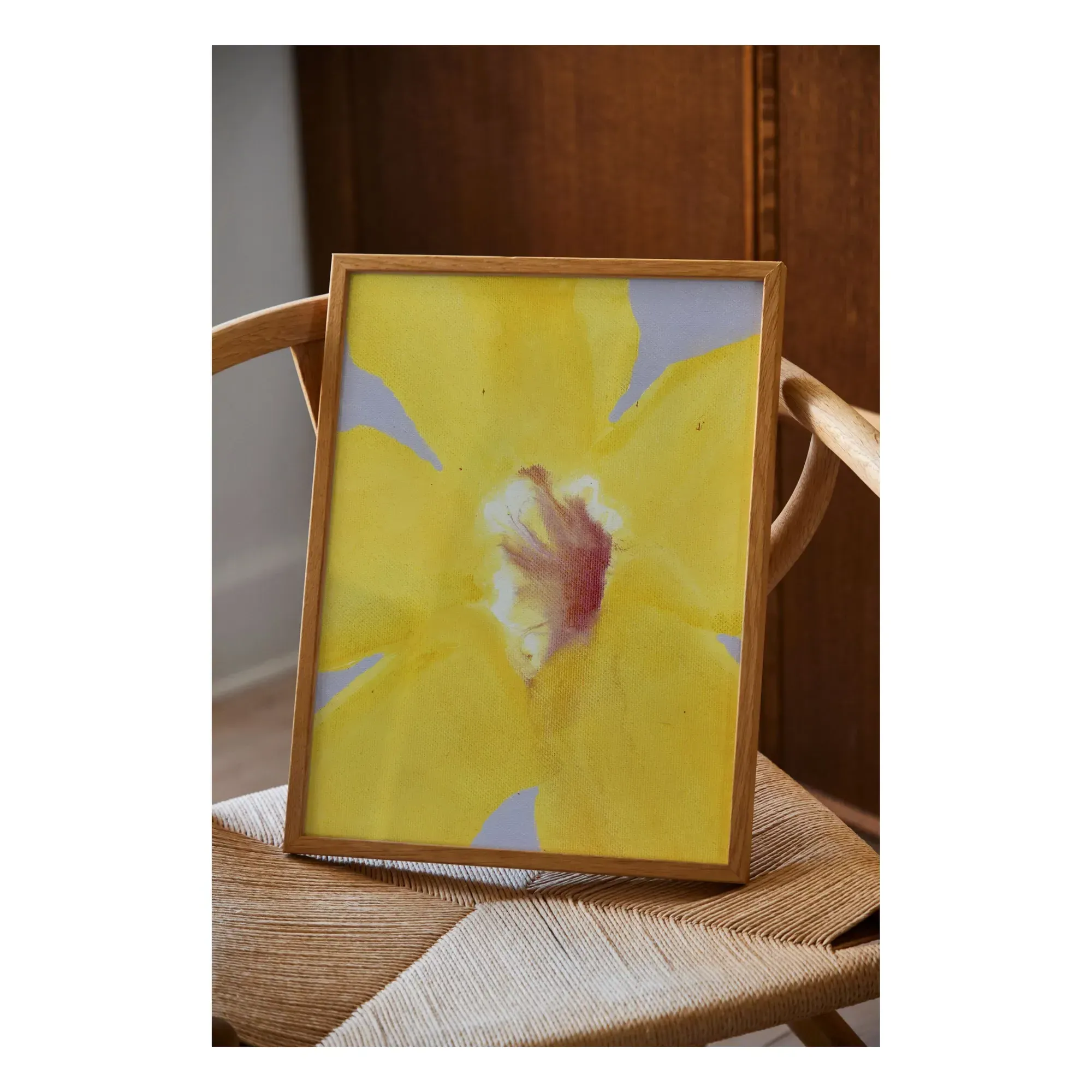 In Full Bloom 01 Liat Greenberg Art Print - Yellow alternate view