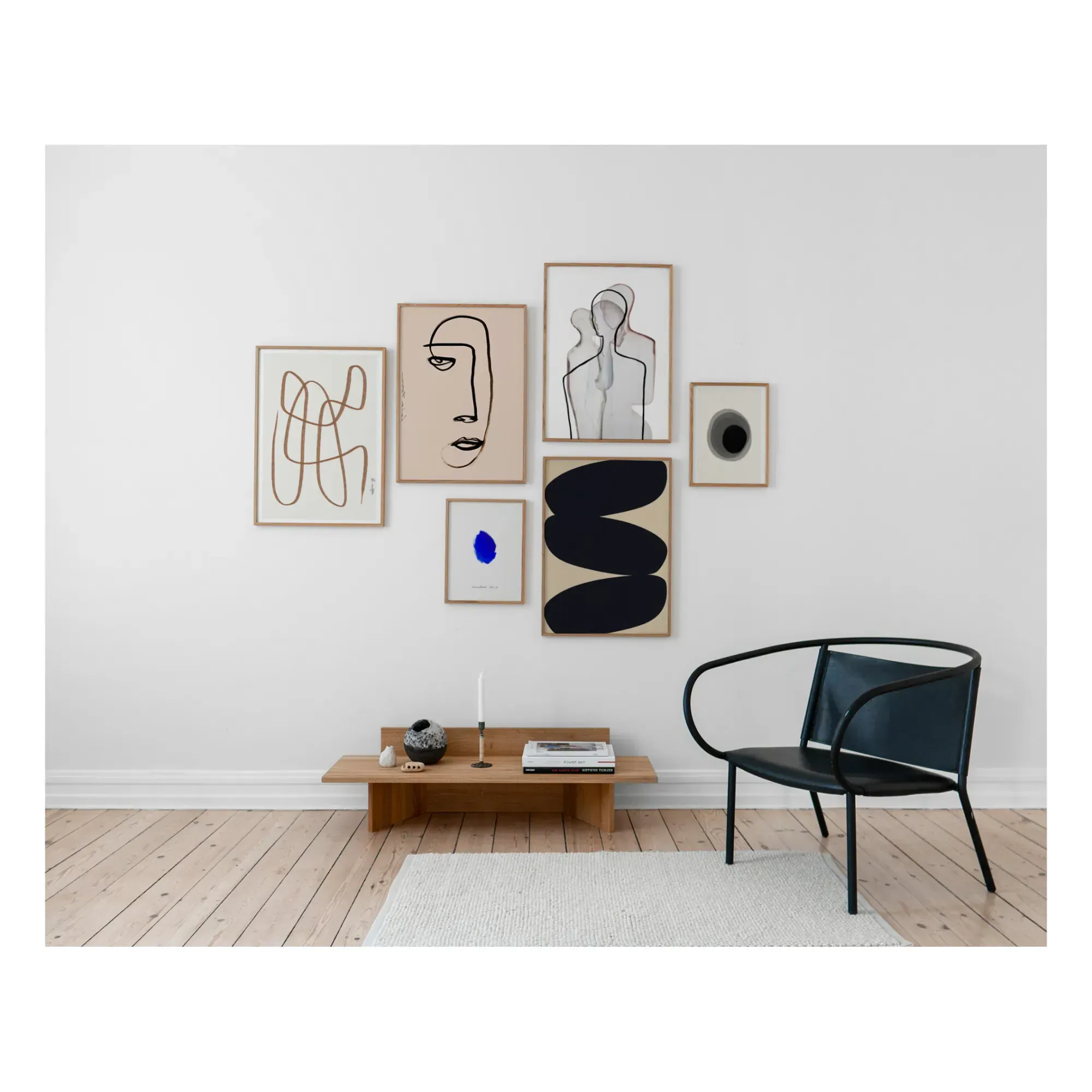 Nina Bruun Solid Shape 01 Poster - Multicoloured alternate view