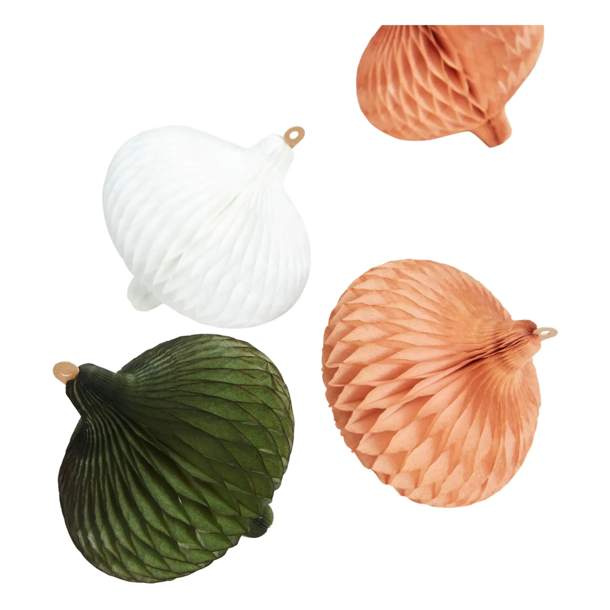 FSC Paper Decorative Balls Set of 6 - Multicoloured alternate view