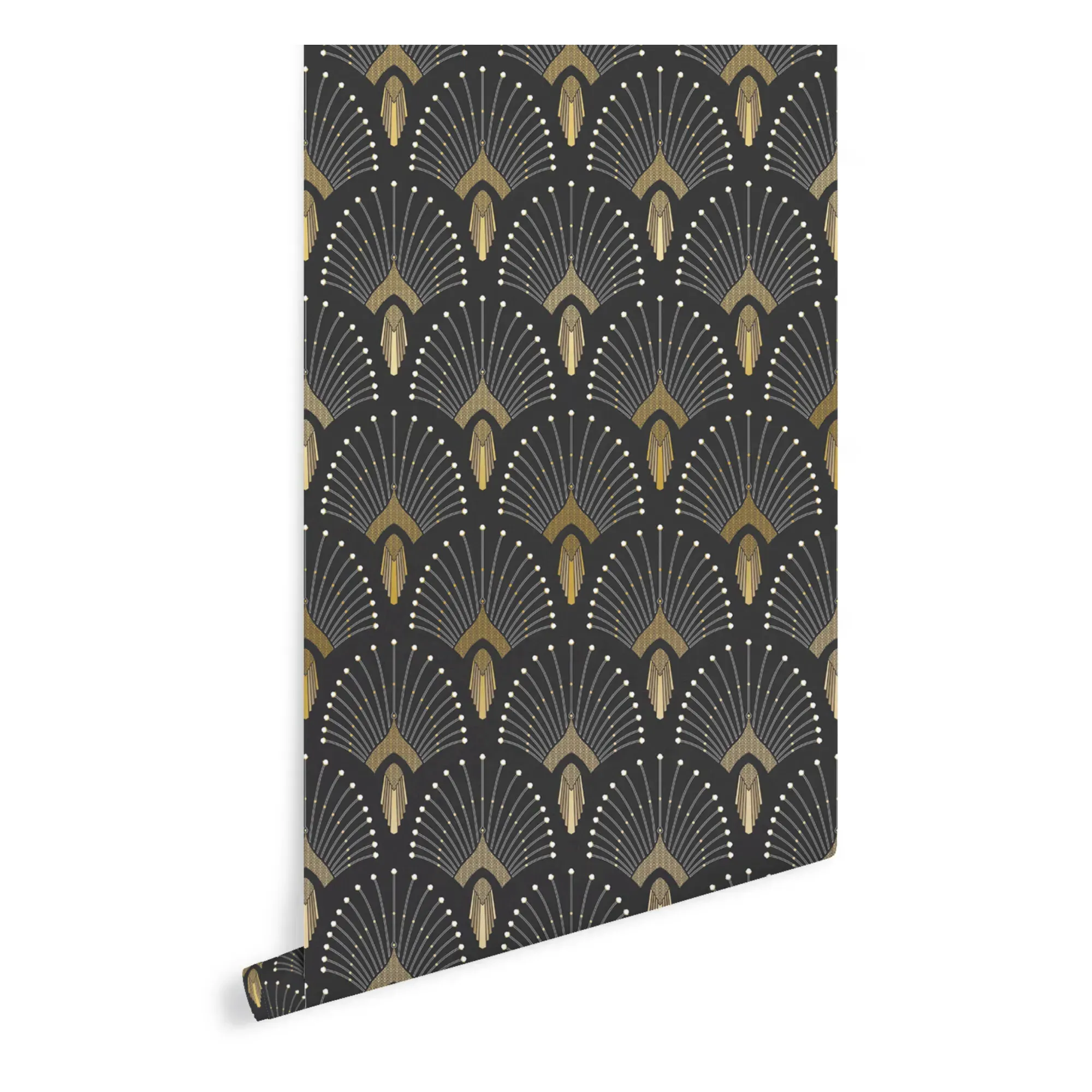 1925 Wallpaper - Charcoal Grey, Non-Woven alternate view