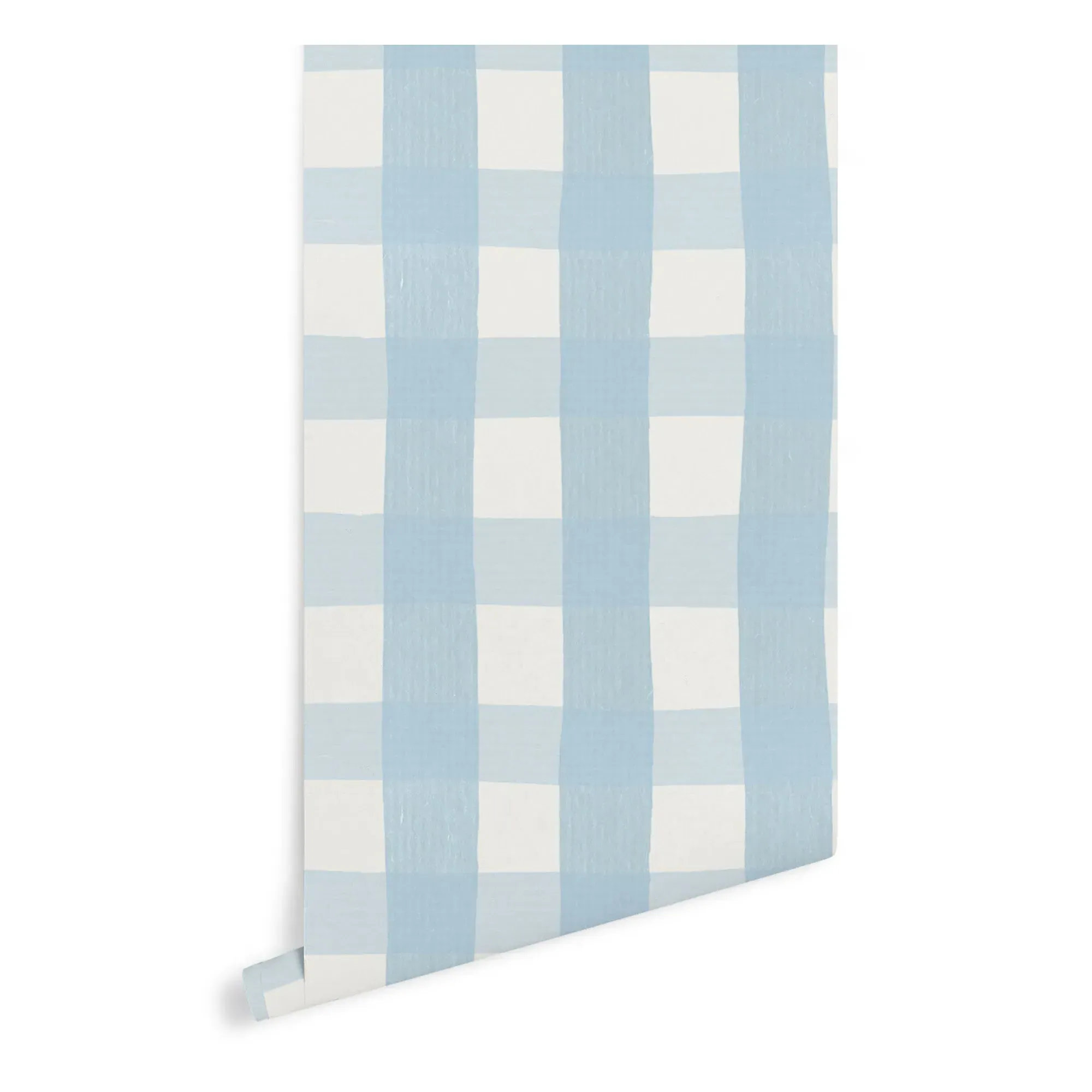 Gingham Wallpaper - Blue, Non-Woven alternate view