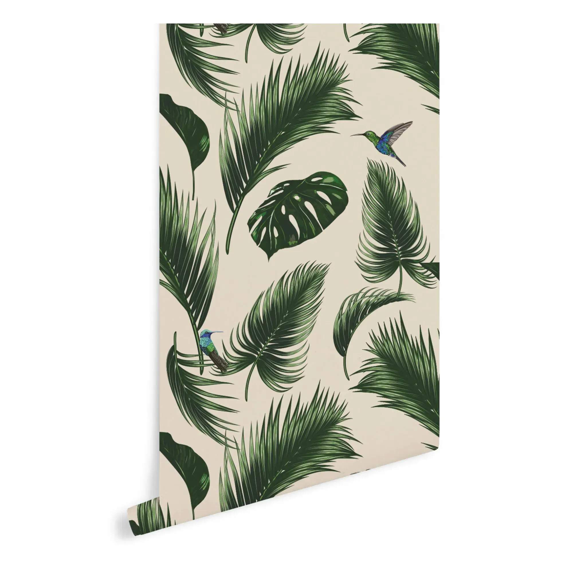 Jungle Wallpaper Roll - Sand, Non-Woven Paper alternate view
