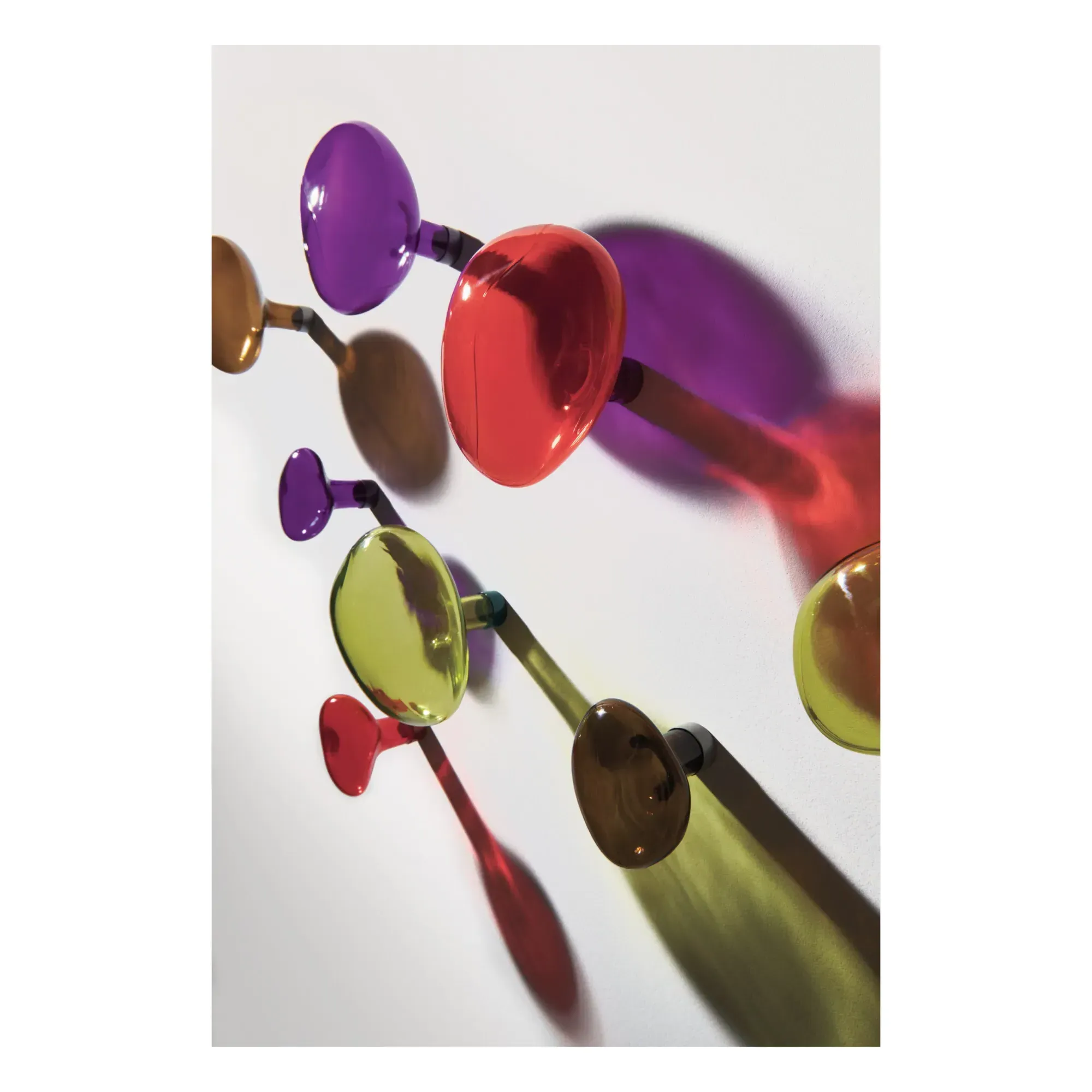 Bubble Small Coat Hook - Purple, Glass alternate view