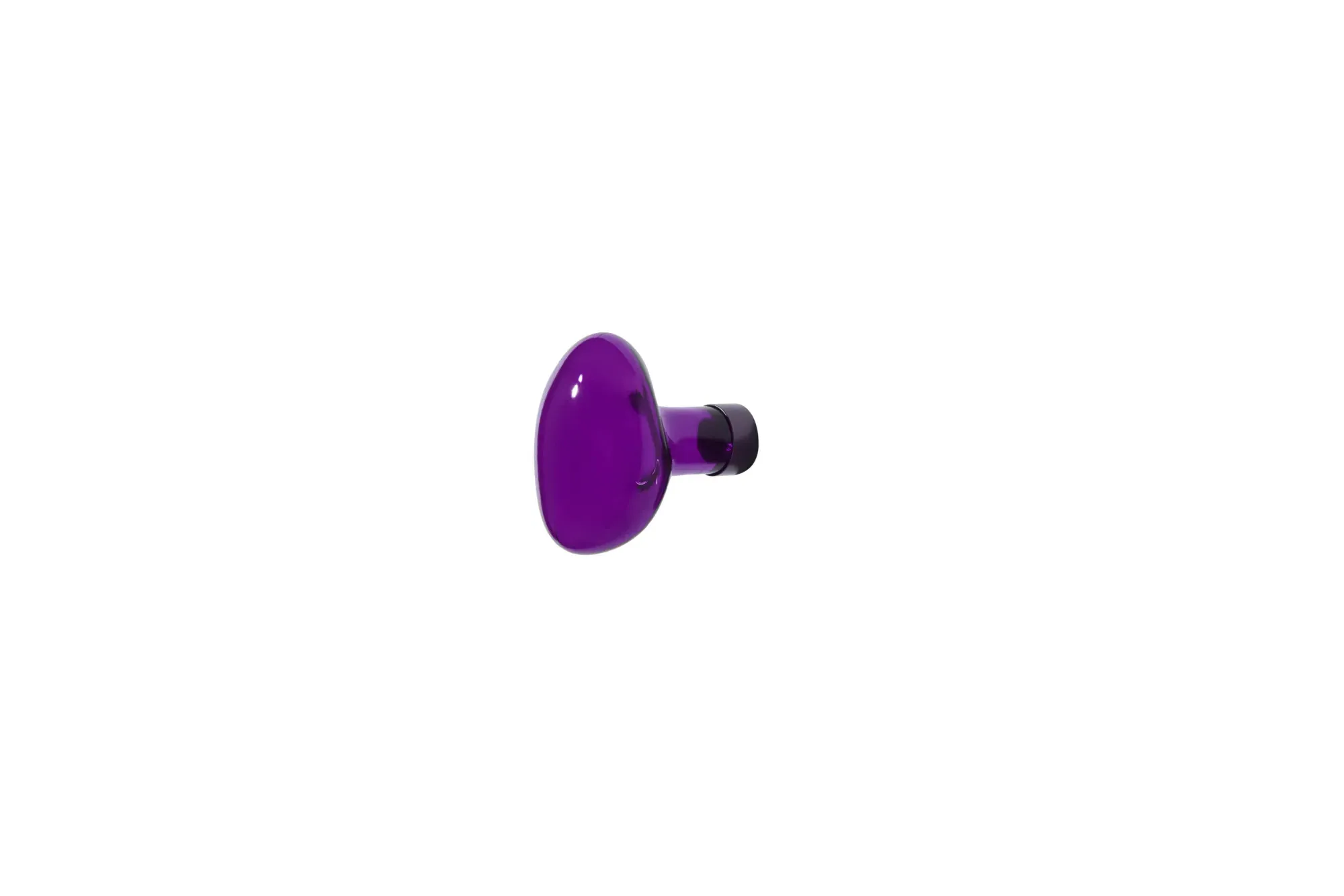 Bubble Small Coat Hook - Purple, Glass product
