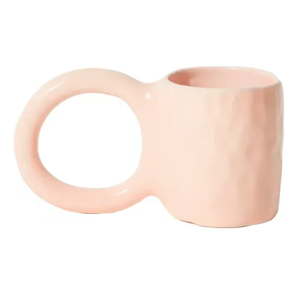 Donut Pia Chevalier Mug - Pink, Glazed Earthenware product