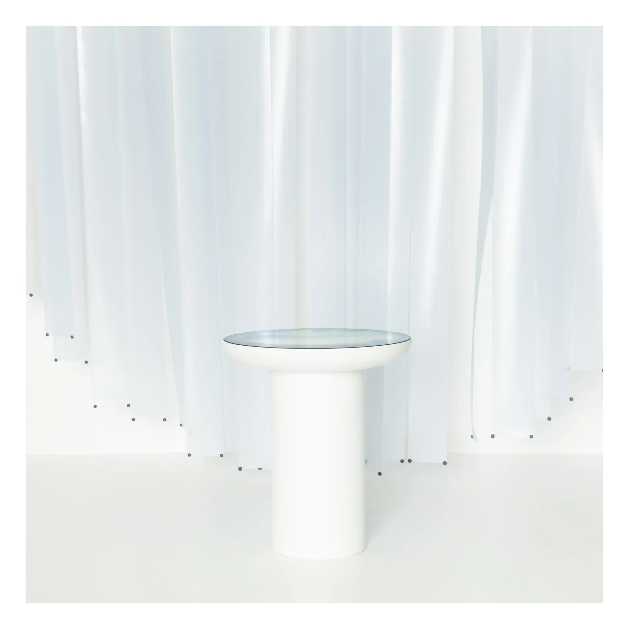 Francis by Constance Guisset Round Coffee Table - White, Mirror alternate view