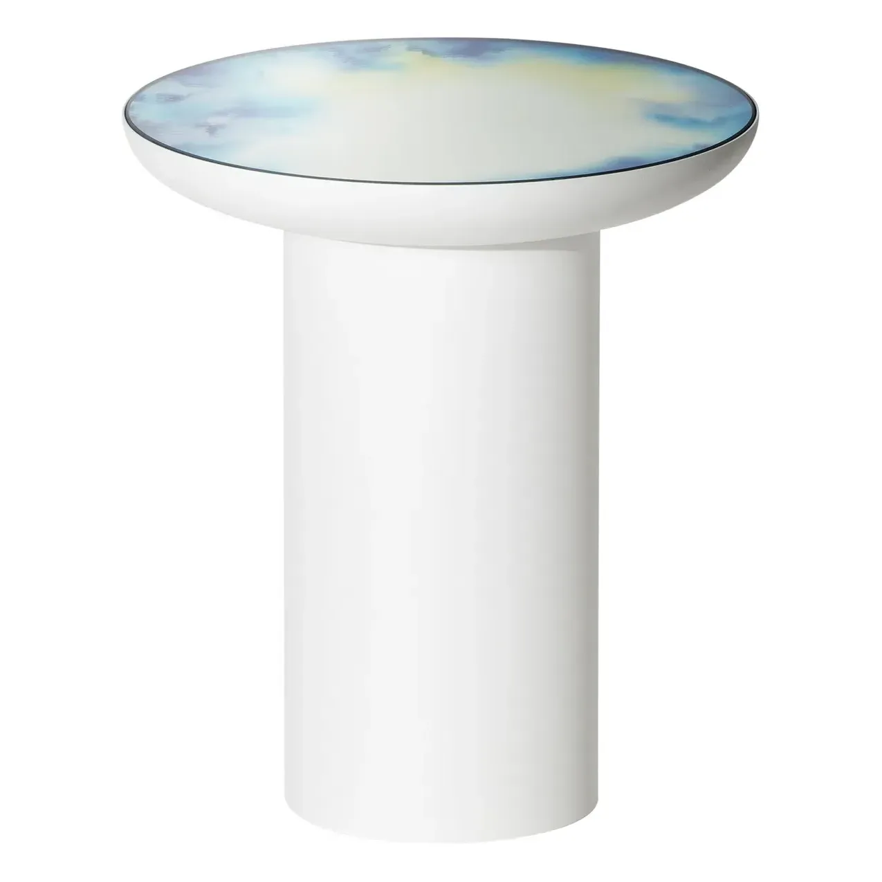 Francis by Constance Guisset Round Coffee Table - White, Mirror product