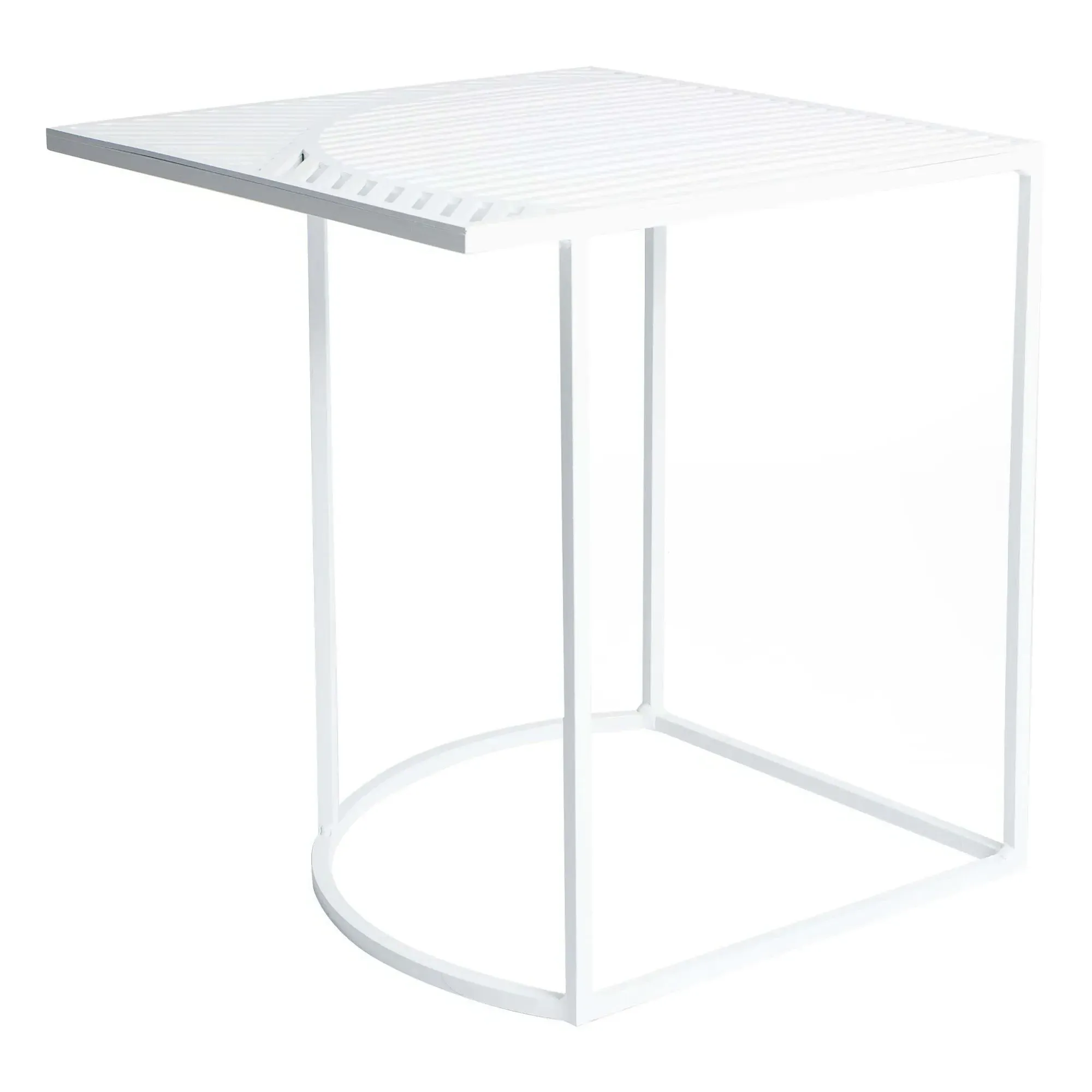 Iso-B Square Side Table - White, Steel product