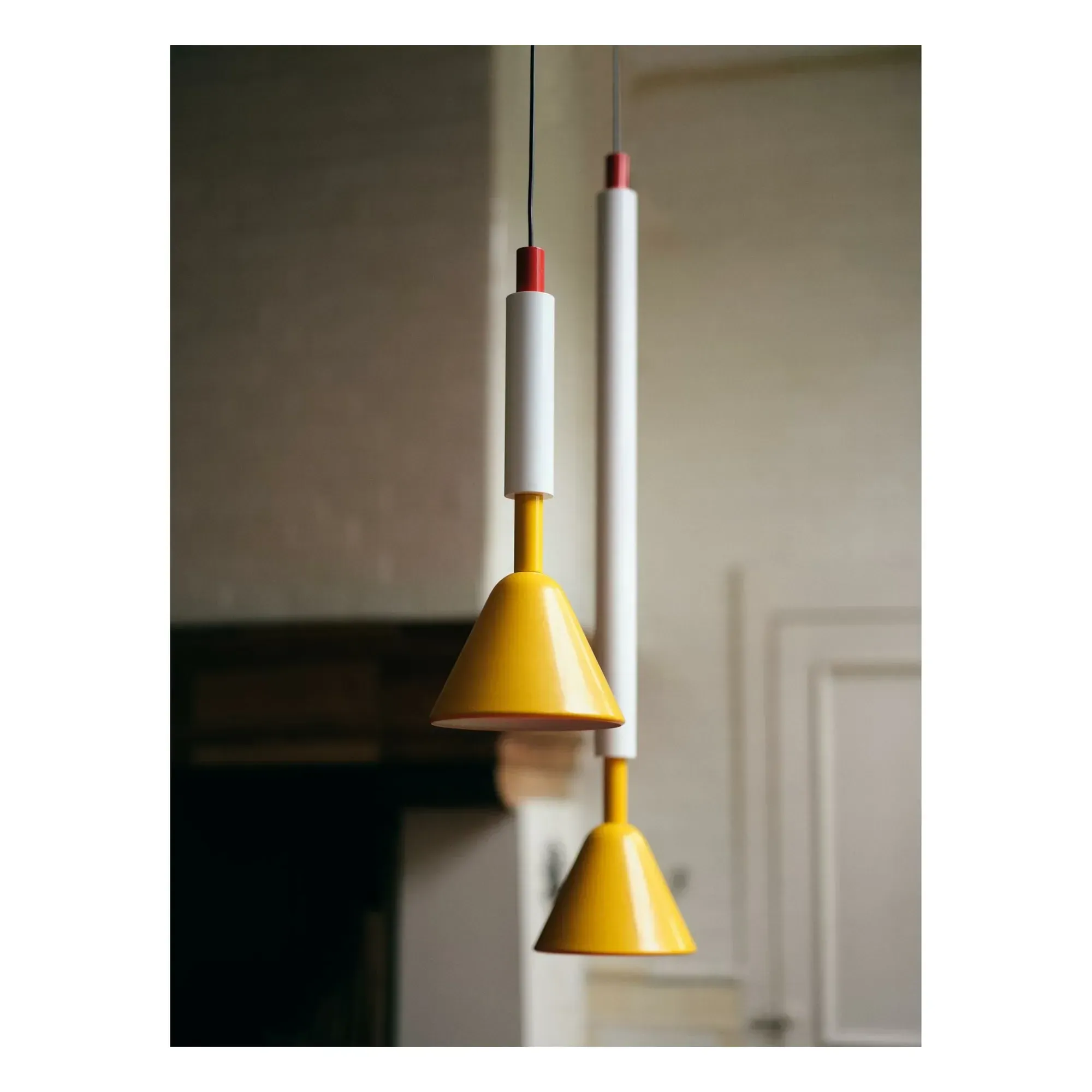 PYL Small Pendant Light with Glass Diffuser - Multicoloured alternate view