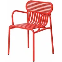 Week-End Armchair Set of 2 - Red, Aluminium alternate view