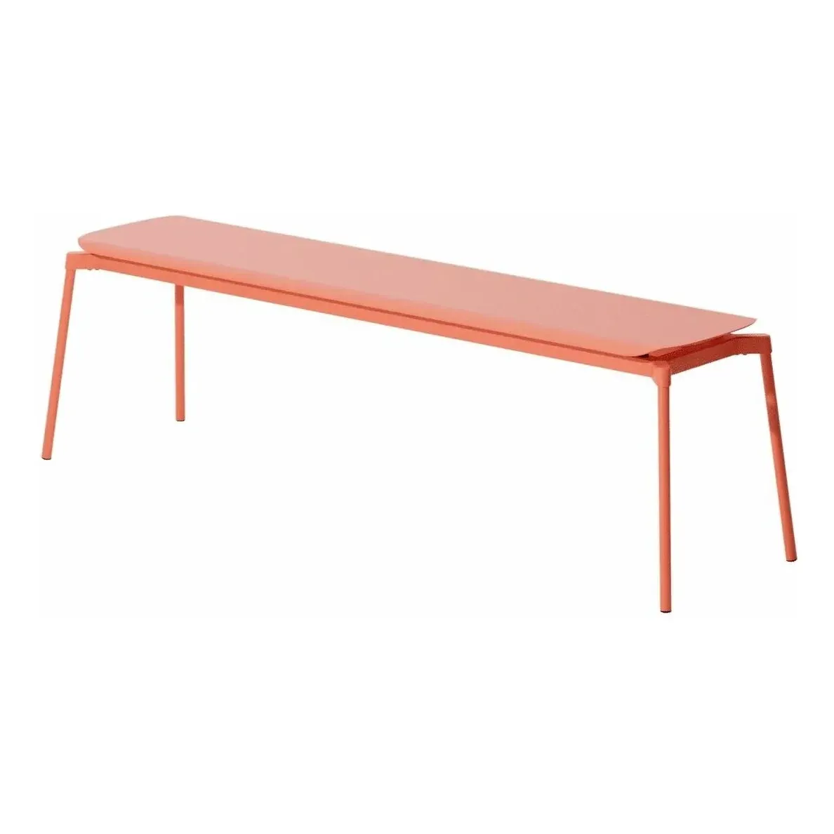 Week-End Backless Bench - Coral, Aluminium product