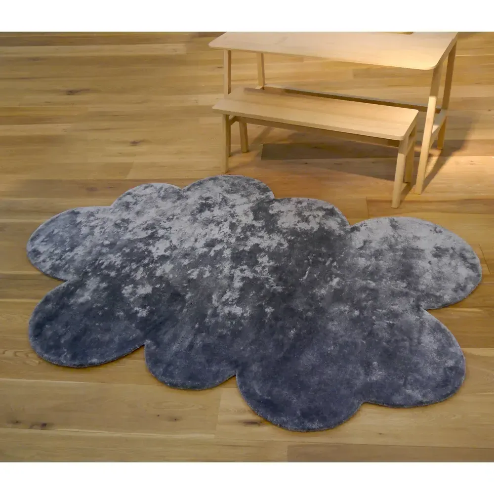 Cloud Rug - Dark Grey, Viscose alternate view