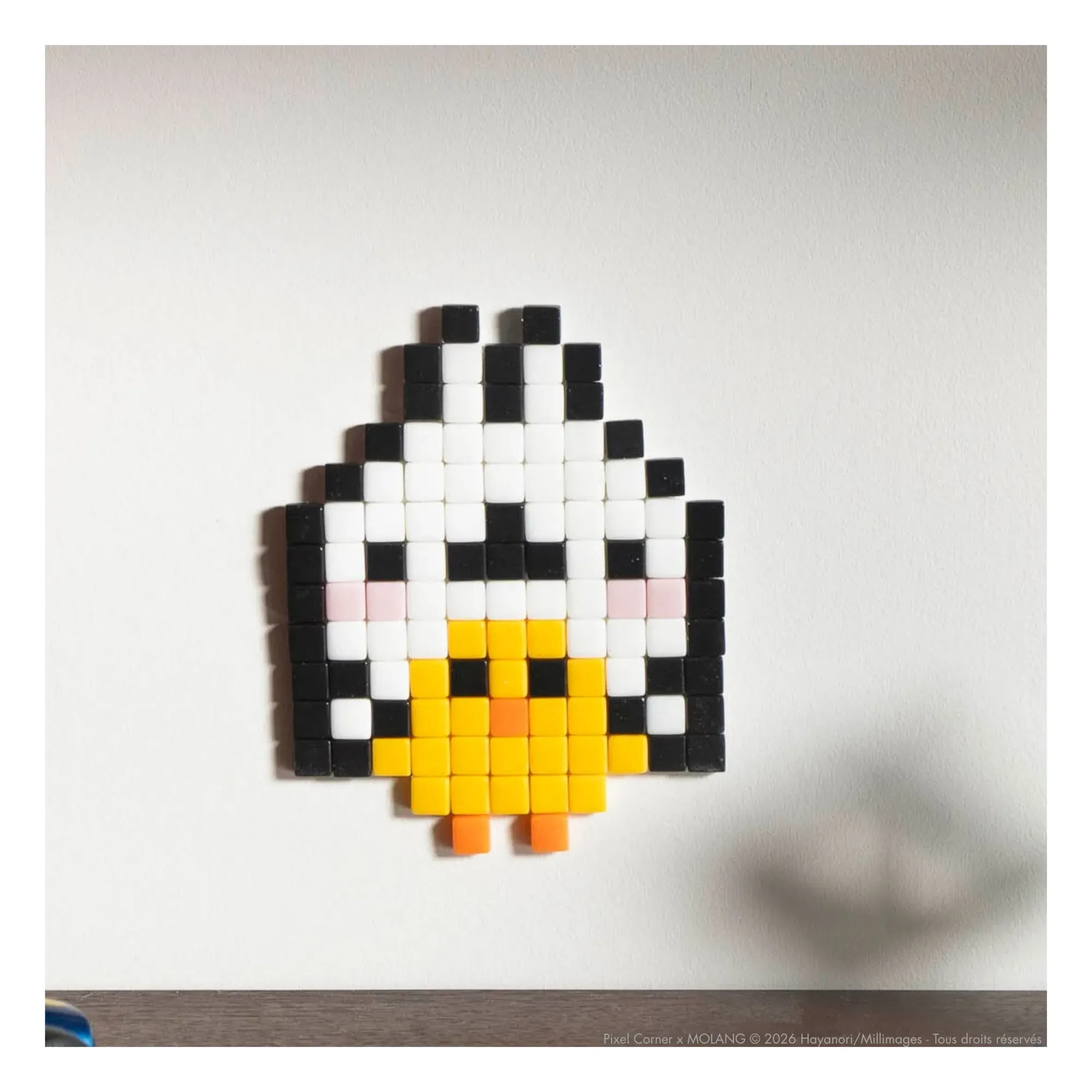 Molang & Friend Pixel Art Kit - White, Recycled Glass alternate view