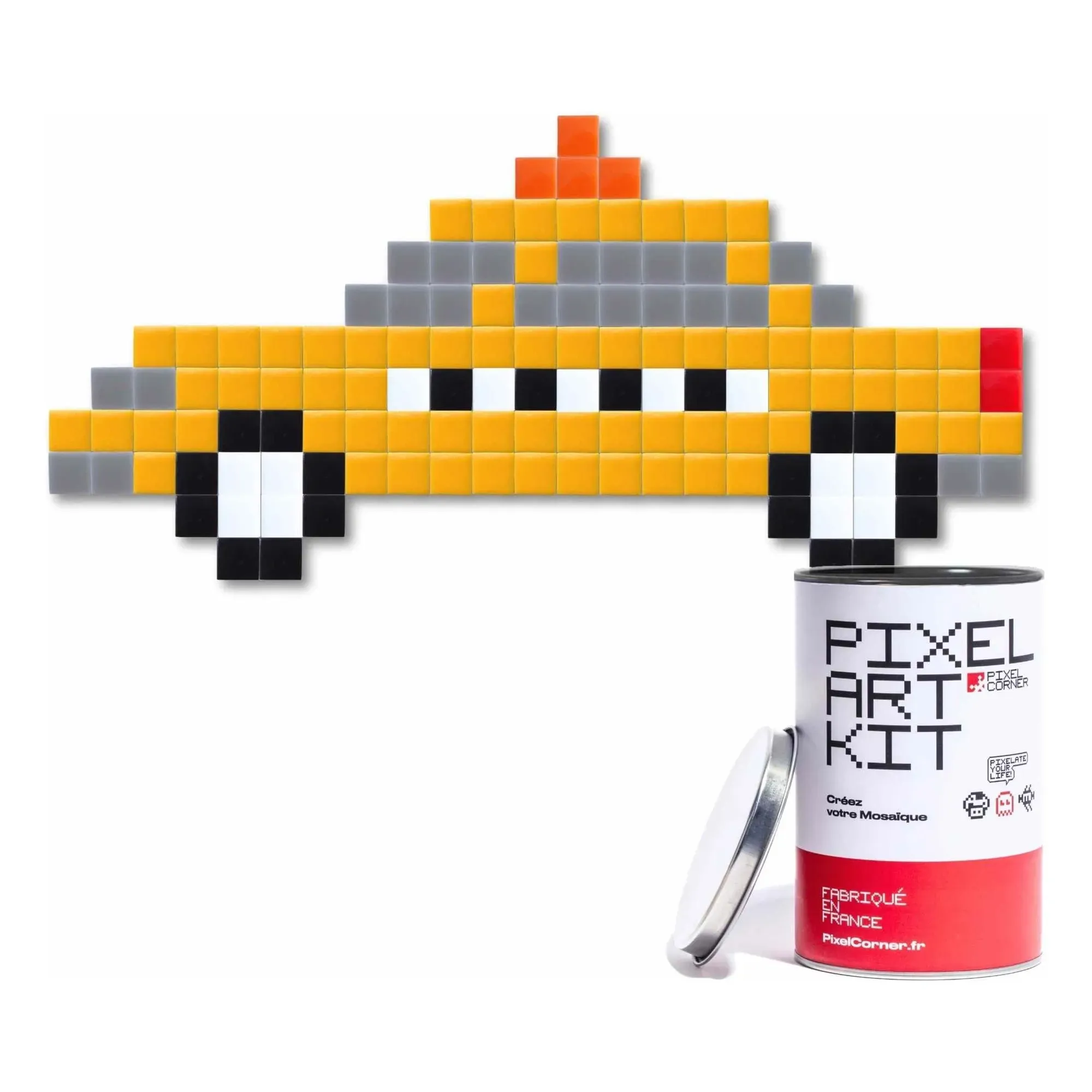 Pixel Cab Glass Mosaic Art Kit - Yellow product