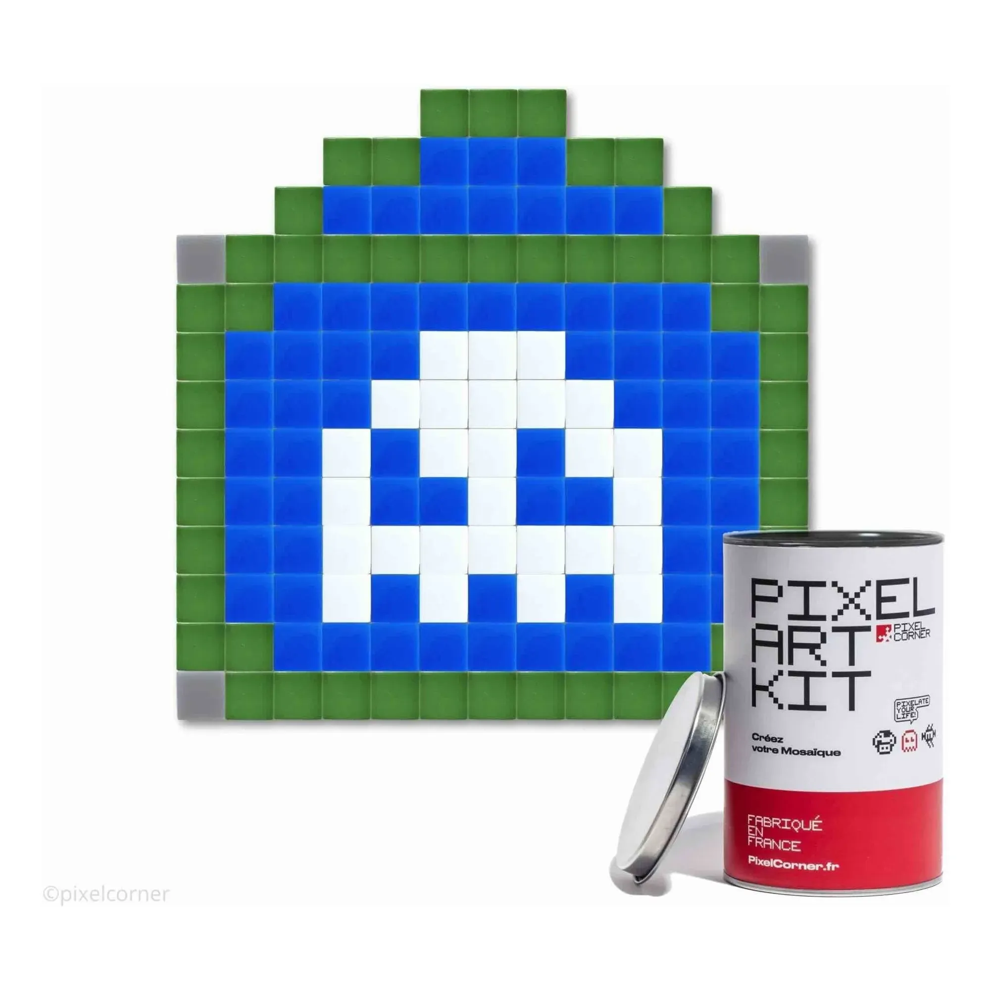 Pixel Corner Paris Street Art Kit - Blue, Recycled Glass product