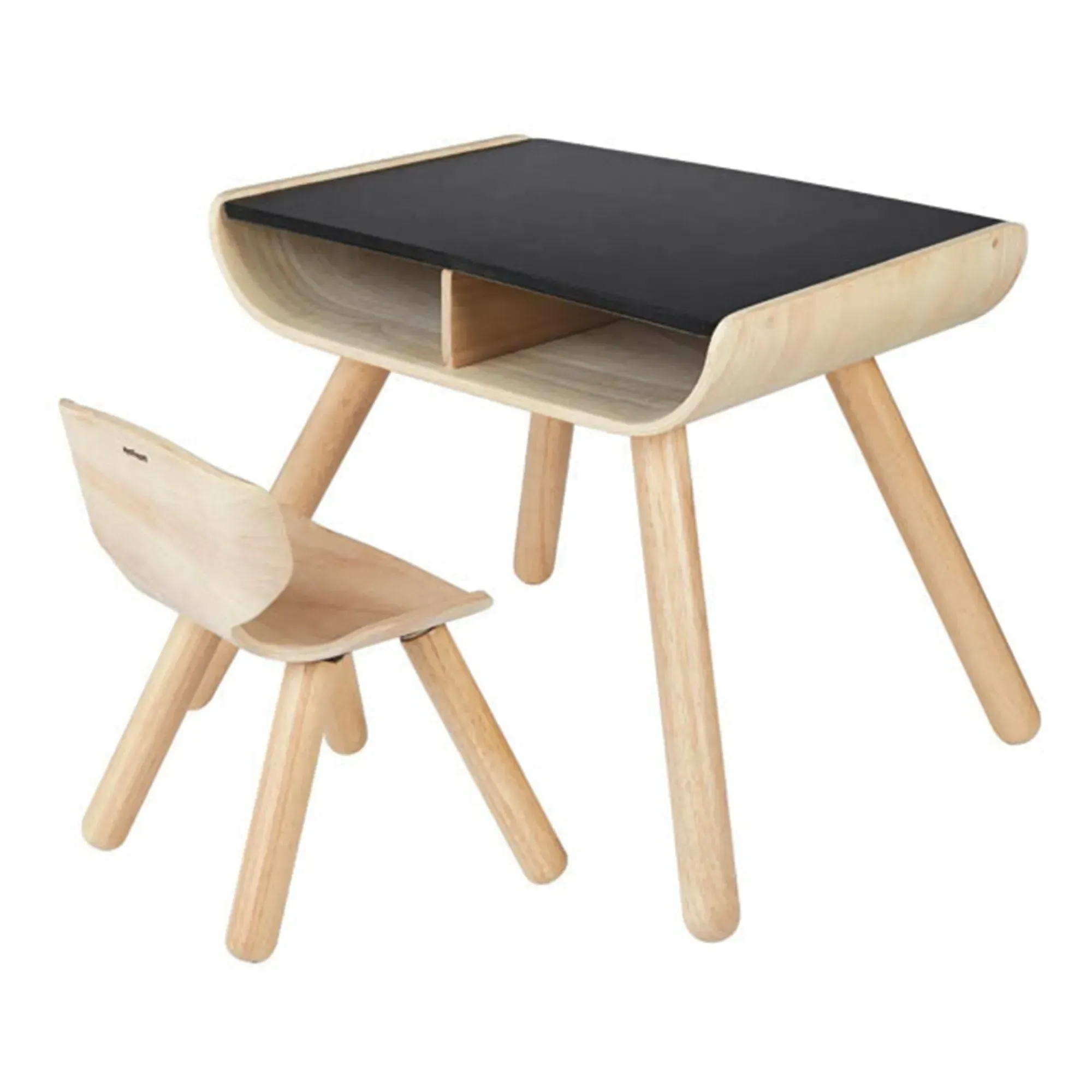 Plan Toys Desk with Chalkboard Top - Natural, Rubberwood product