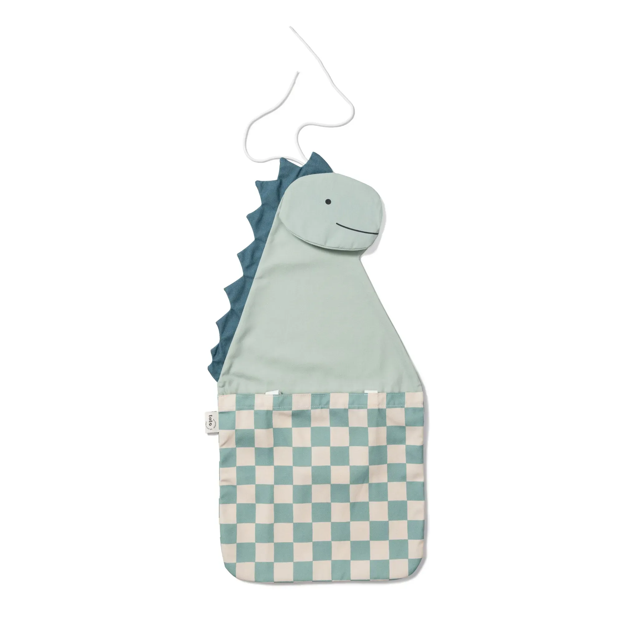 Play&Go Toto Dino 2-in-1 Wall Organizer Tote Bag - Blue, Cotton product